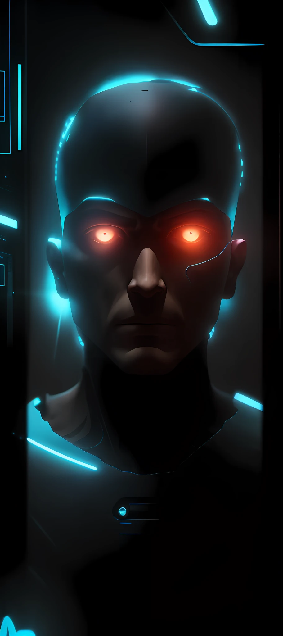 "Imagine a hybrid being, Result of the fusion between human and advanced technology. This being has a highly detailed cybernetic body, with futuristic and aesthetic elements. Its appearance is a perfect combination between human characteristics and technological elements, conveying a sense of power, Innovation and evolution. Integration with artificial intelligence gives this being extraordinary capabilities, como processamento de dados em alta velocidade, Instant access to expanded information and skills. His presence is imposing and captivating, representing the potential of the fusion between humans and technology to reach a new level of existence." --auto