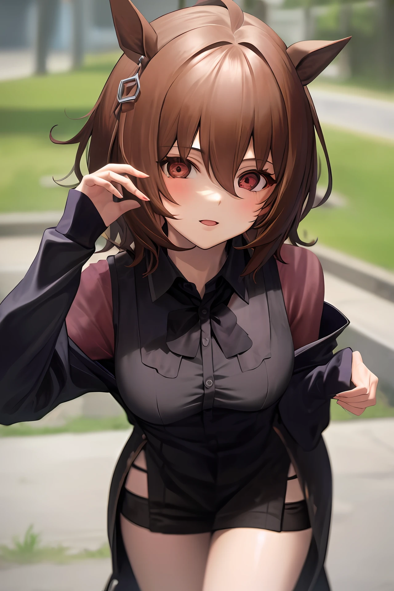 obra maestra, 1girl, solo, kana_arima\(oshinoko\),aula, sentado, bebida,soda, fondo detallado