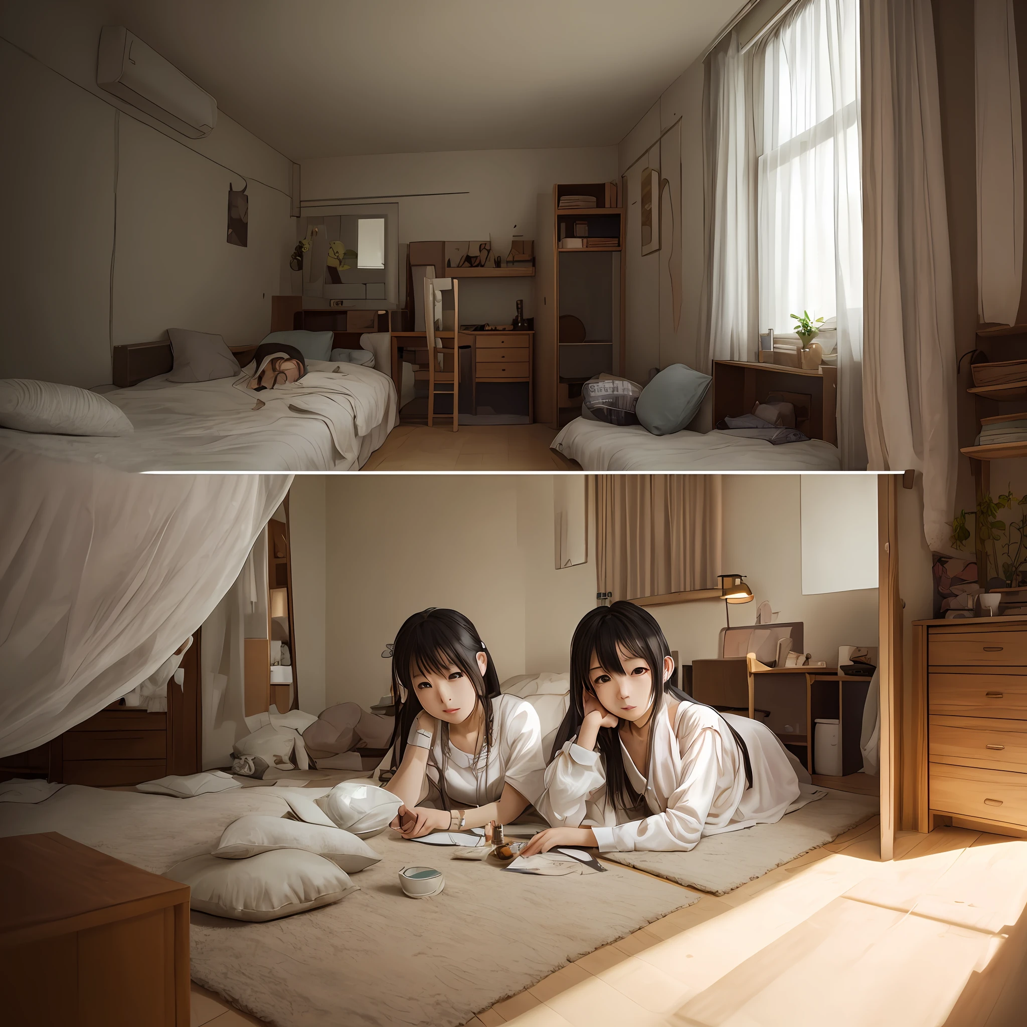 Yuani Mikami、ultrahigh-detailing、Realstic、Raw photo、a beautifu、Depth of subject、kawaii、Rooms for single people、a 1 girl、 --auto
