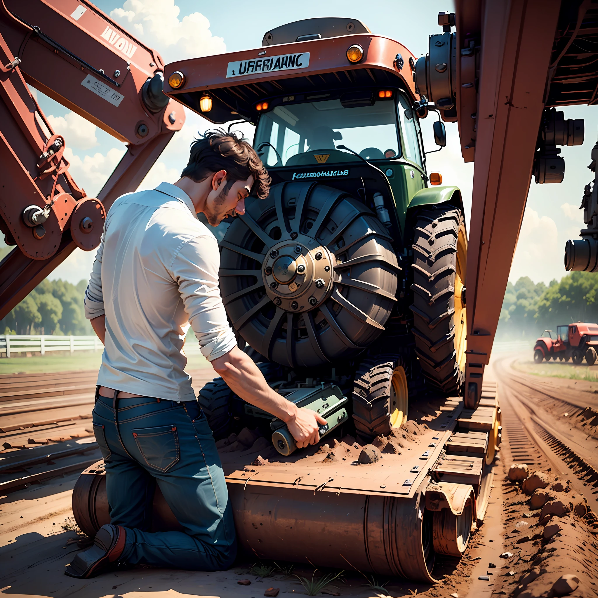 Make the Ferruccio Lamborghini by fixing a tractor. --auto