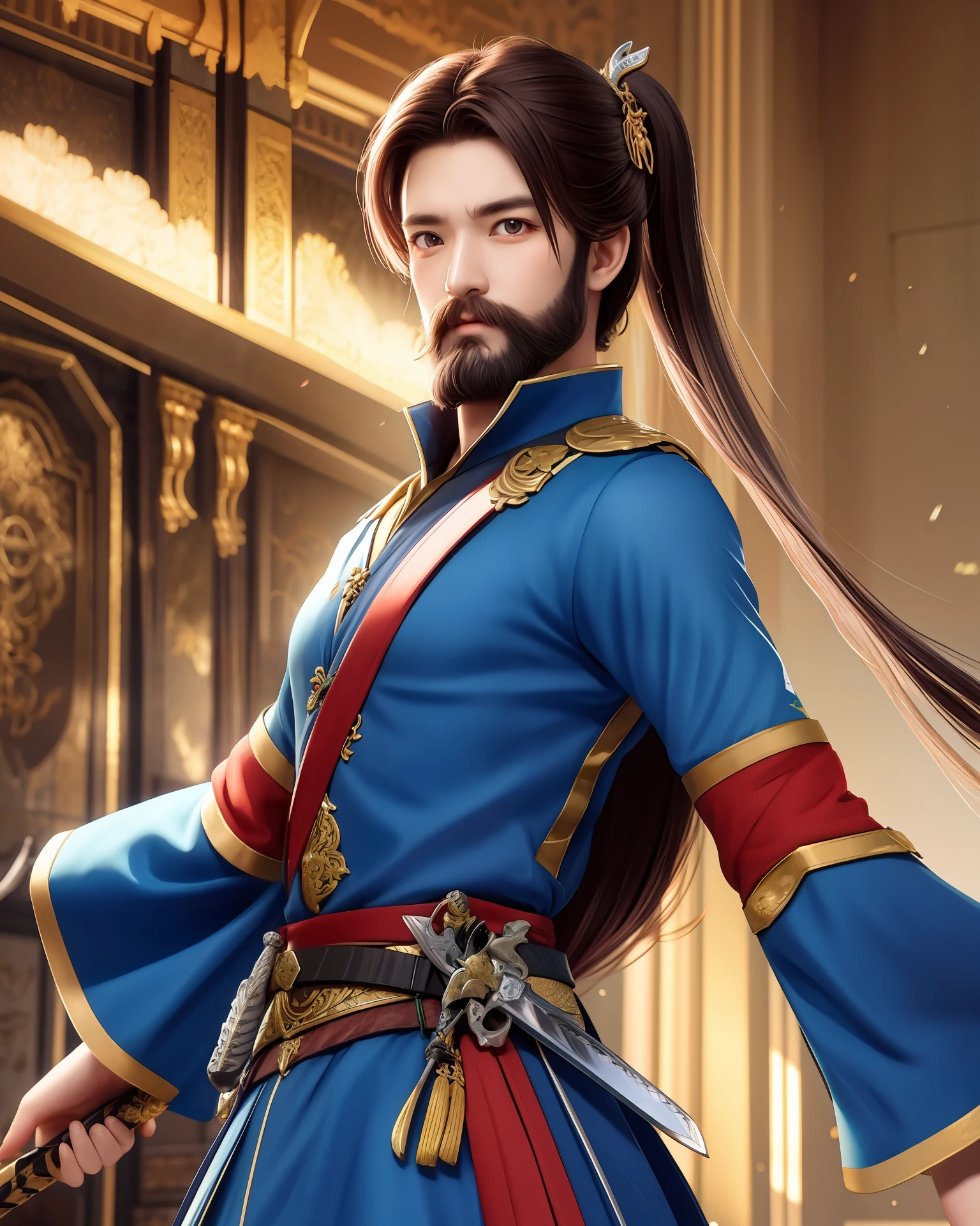 National style bearded sword