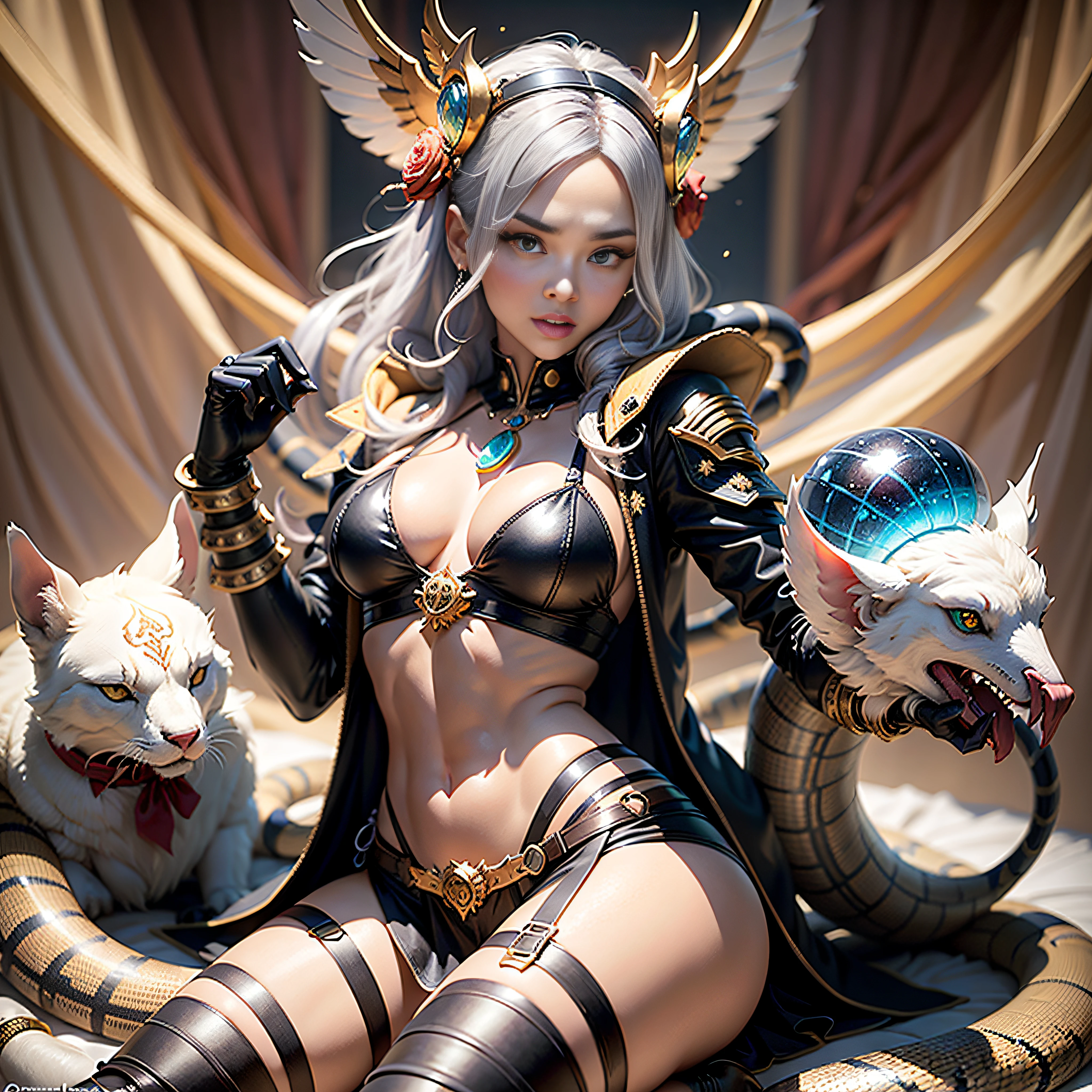 Medusa_with_hairs_tiny_Snakes:1.5 Viking_Tree Outdoor Nature "Ouroboros" Forest Natural Diplomatique headgear Queen Native éblouissantes Valkyrie-wings clef torus chains Gouvernail "Heavy Metal" Fire-follets fairy pixie sprite conceptual safe female glamour aesthetic walking slow motion Cosplay "Nicki Minaj":1.5 "Rihanna":1.5 "Beyoncé":1.5 aristocratic jacket 38years symmetrical athlete sunOil hairstyle_snakes:1.5 obvious varied ecstatic opal fringes:1.5 visages:1.5 cheekbones effects reddened embarrassed lazuli water drop between eyes beautiful hair:1.5 Brown Eyes Pupils Black Iris Turquoise Sapphires Pearls Open Mouth Teeth Smiles Floating Jacket Fixed Eccentric Cape Levitating Shoulders-Off:1.2 chemise blanches dentelles clavicules papillotes main-pouce-4doigts:1.5 varied breasts1.5 points:1.3 satin sideboob felt bikini:1.5 corsait:1.5 spinels thick navy leather skirt:1.5 soies assortie amples nombril:1.3 revealing pubic scarlet pubis-hairy obvious indigo underwear:1.5 Size chastity belt:1.3 silver adorned padlock Gold thighs legs garters Gothic stainless steel boots decorated onyx equirectangular 360 monastery marble ruby background:1.5 DoF mannequins lantern dressed armor richly decorated:1.5 "Chevaleresque" dramatic chrome metallic flat bands fathoms brass fullbodye lily rune ornate emerald plasma embroidered glyphs Tourmaline wood engravings lava magic intricate:1.5 summons snake incandescent Crystalline familiar robot Mecha (EOS R6 135mm 1/1250s f/2.8 ISO400) Mech Mechanized snakes flowering Quetzalcoatl:1.5 Adaptable volumetric luminescence:1.5 saturated:1.5 ultra:1.5 pro-photorealists:1.5 optimaux:1.5 qualities:1.5 details:1.5 precise:1.5 reflex:1.5 resolutions:1.5 3dcg max:1.5 graduates:1.5 improved:1.5 Octanes_rendues:1.5 UHD XT3 16K DSLR HDR UnrealEngine5 profondeurs:1.5 ombres analogiques:1.5 CGSCOSITY pet chef-d':1.5 "Bruce Weber girls" multi etc.