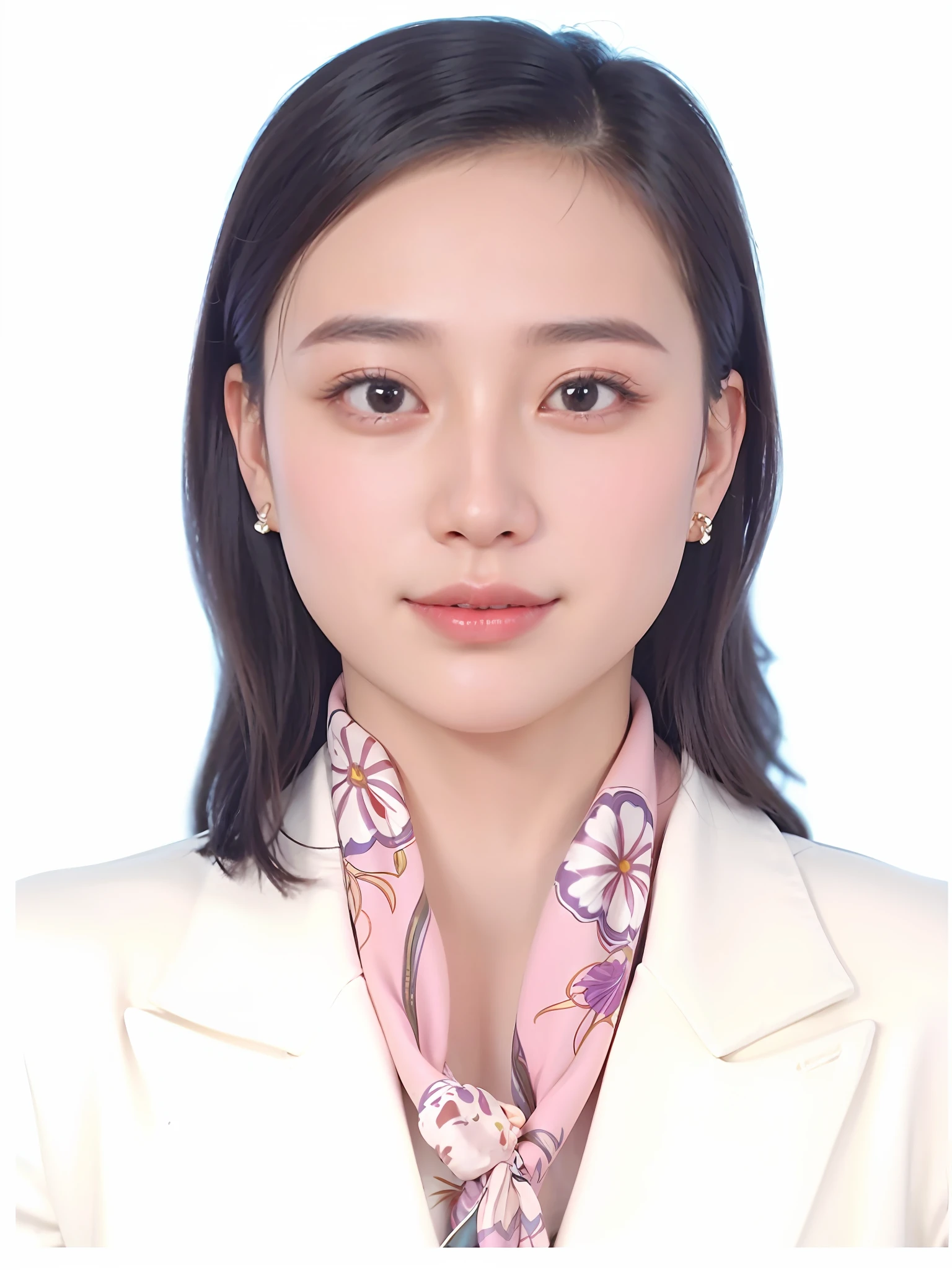 arafed woman in a white jacket and pink scarf, Yun Ling, wenfei ye, chengyou liu, pengzhen zhang, xintong chen, qifeng lin, zhelong xu, louise zhang, mei-ling zhou, jiyun chae, yuxiang chen, xiaolong wang, xiaofan zhang, wei wang, xue han