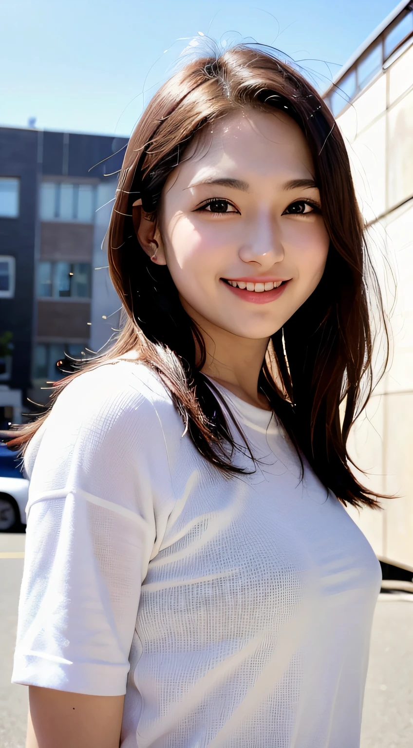 Bob Kat, Teenage Cute Girl, AKB48 Team TP, AKB48, (Masterpiece, Best Quality: 1.2), Ultra High Resolution, (Photorealistic: 1.4), Detailed Skin, Cinematic Lighting, Friendly, Intelligent, Conversational, Happy, Kind, Energetic, Cheerful, Creative, Sparkly Eyes and Infectious Smile