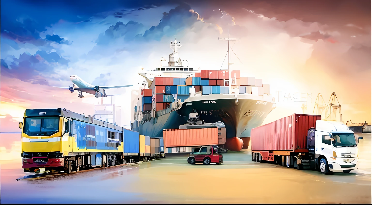 Cargo ship port background,Suitable for Adobe Stock,Economic logistics,container ship,stock photo,Shutter recording,Very intense scene,author:Kurt Roesch,portrait shooting,Ship background、Dock scene,advertising photo,Maritime scene。