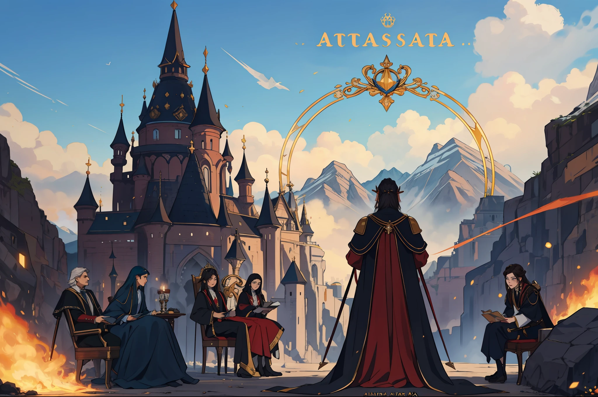 Obra-prima, melhor qualidade, paisagem de fantasia, (alta fantasia:1.3), Líriel took the throne, not as a queen of absolute power, but as a leader committed to justice and equality. She promoted reforms and established a new government, ensuring that everyone's voices were heard and respected. The rebellious orcs, once marginalized and enslaved, were integrated into society, receiving due recognition.