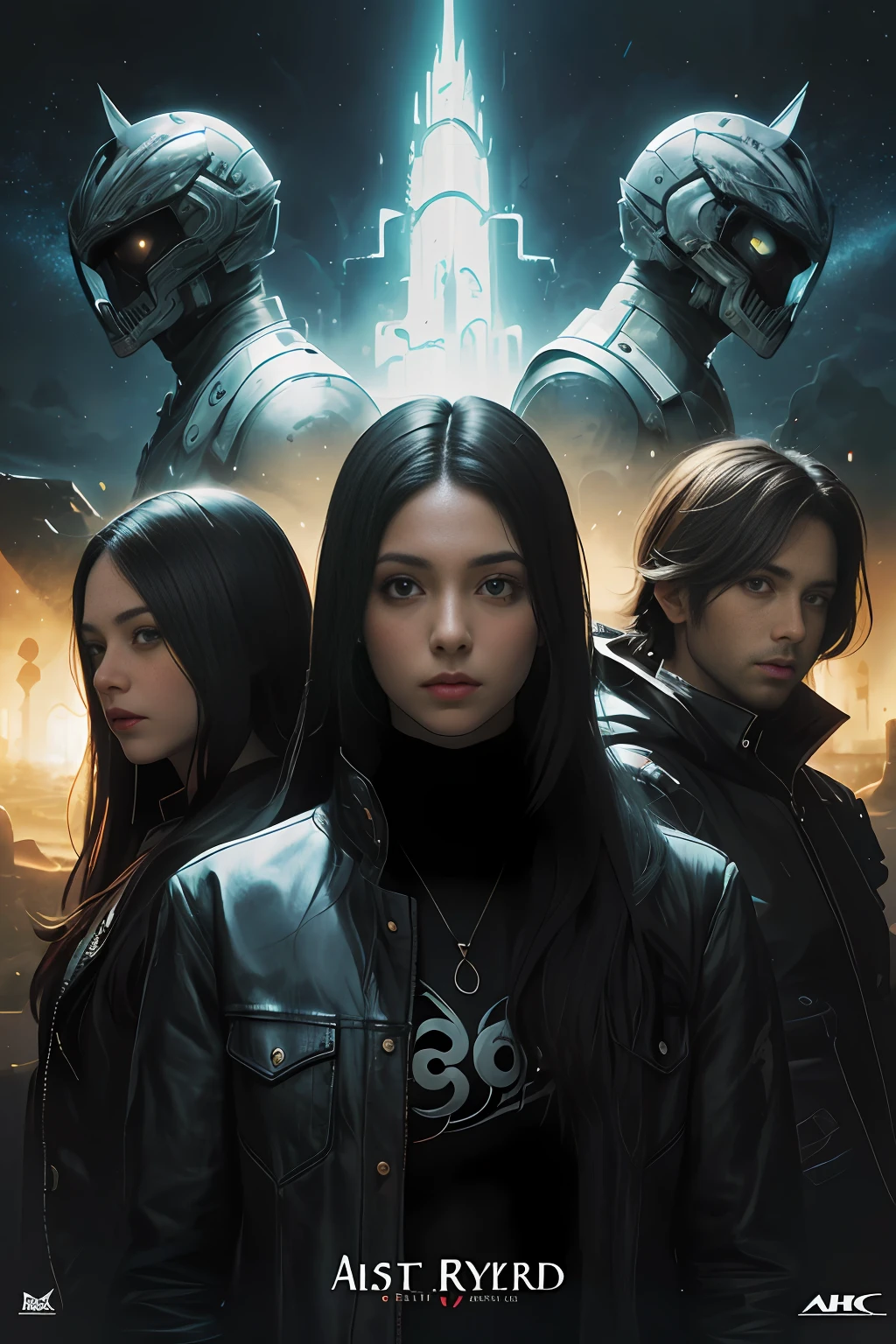 Um retrato de um trio, Album cover art, arte por Alastair Reynolds