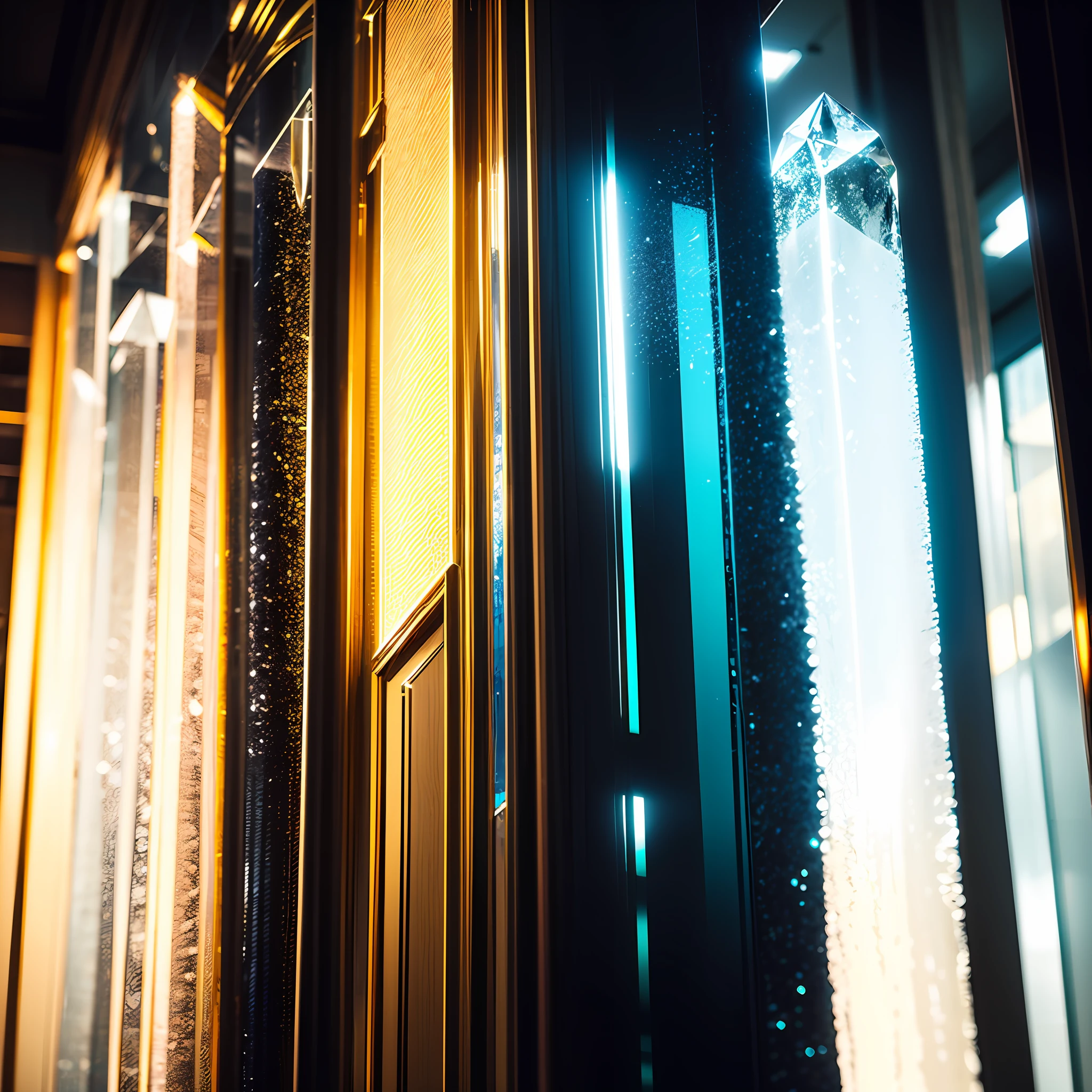 ((Crystal style+colorfully) AND No person), gradients, Glass Texture,Foggy,hikari, Pale shades --auto