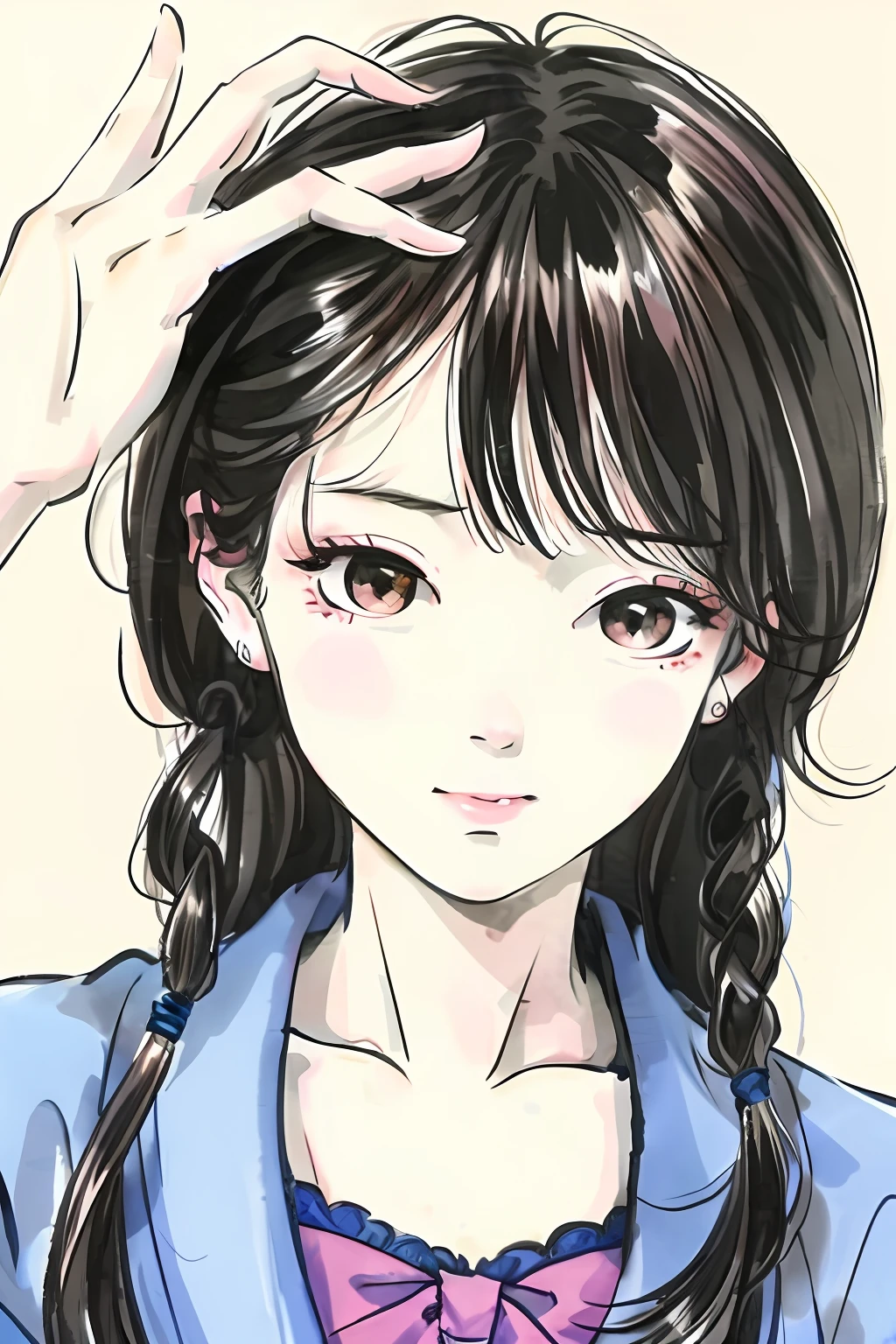 adult japanese woman Eido Era anime style