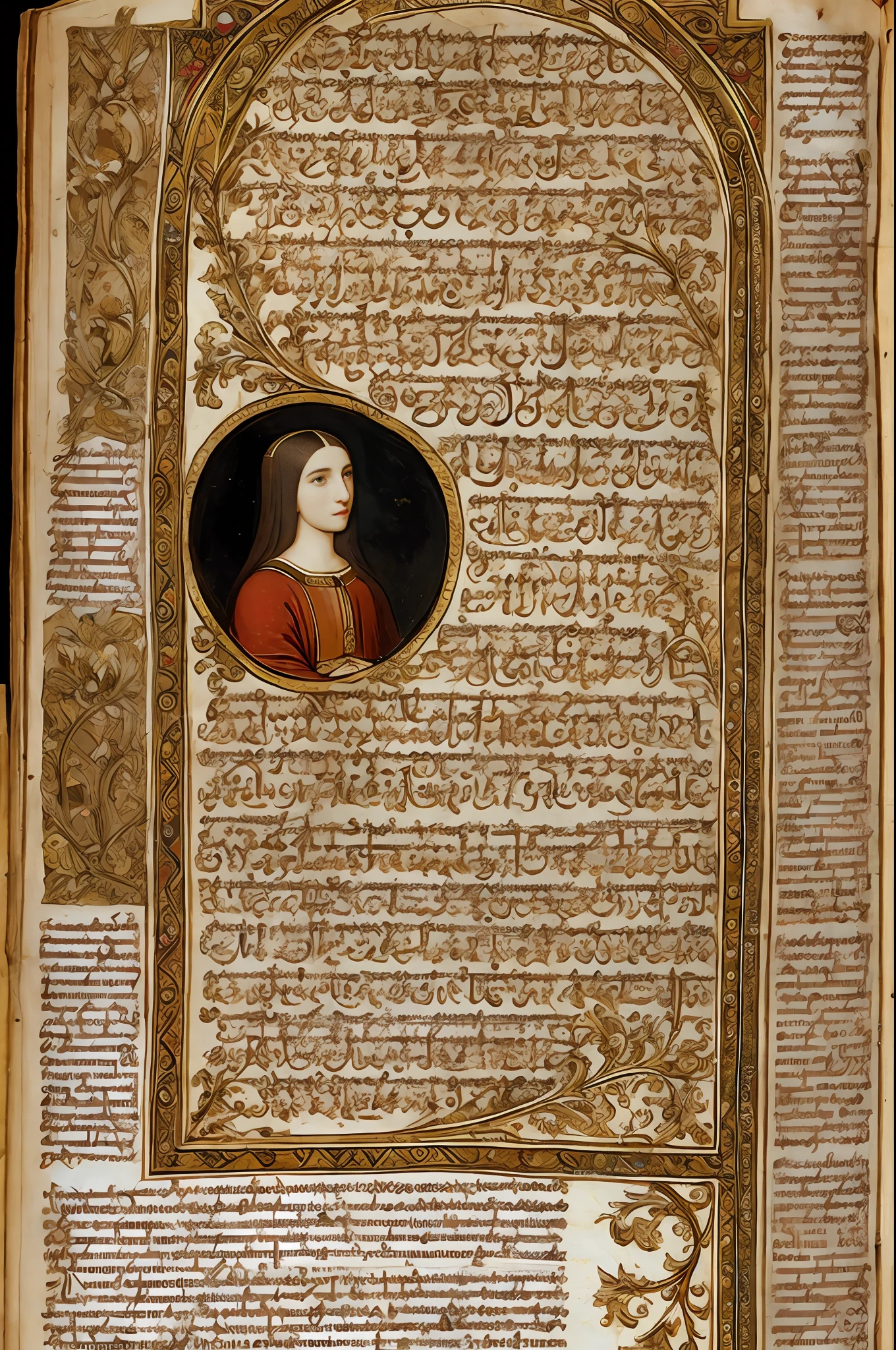Chapter letter in the style of the tenth century illumination.