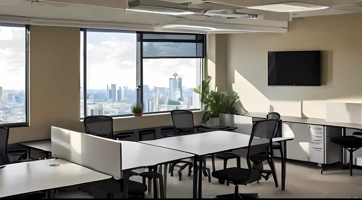 office room,There is a large sofa in the middle,Frontal view --auto