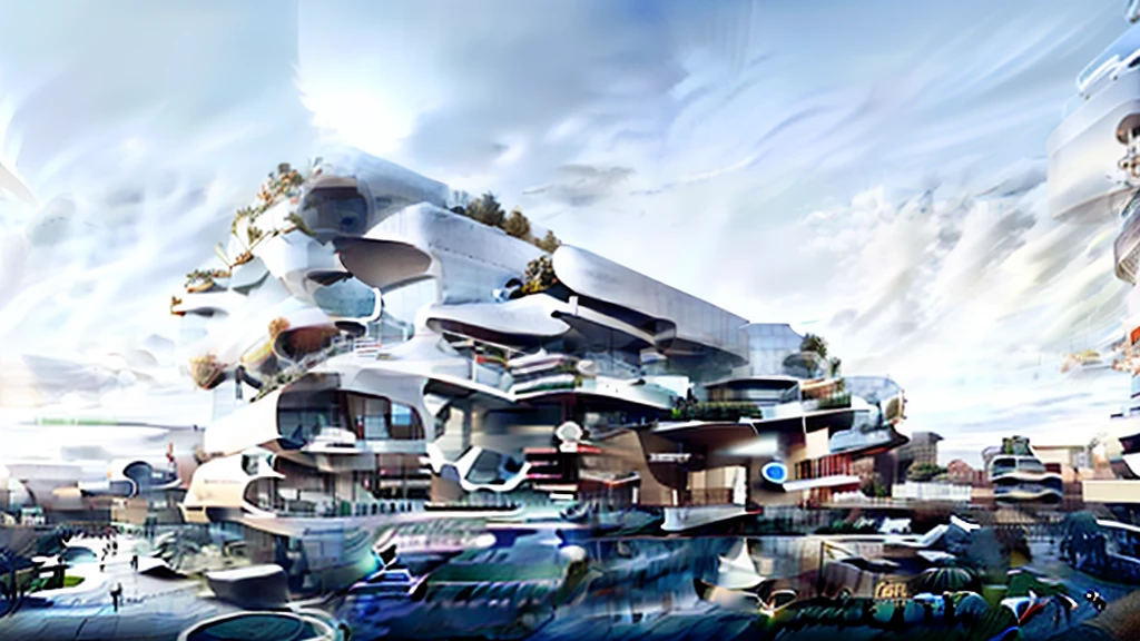rendering of a modern office building with a large sign on the side, futuristic production facility, sharp hq rendering, sharp focus ilustration hq, wide angle exterior 2022, medical research facility, sharp foccus ilustration hq, a digital rendering, hq render, exterior shot, photo render, architectural rendering, architecture render, architectural rendering, a digital rendering, rendered