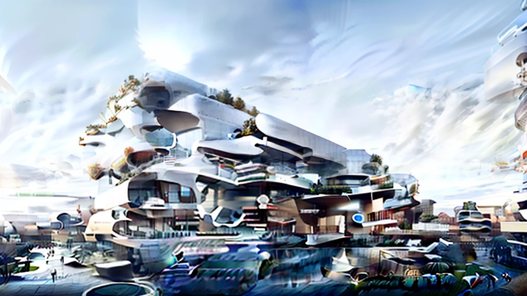 rendering of a modern office building with a large sign on the side, futuristic production facility, sharp hq rendering, sharp focus ilustration hq, wide angle exterior 2022, medical research facility, sharp foccus ilustration hq, a digital rendering, hq render, exterior shot, photo render, architectural rendering, architecture render, architectural rendering, a digital rendering, rendered