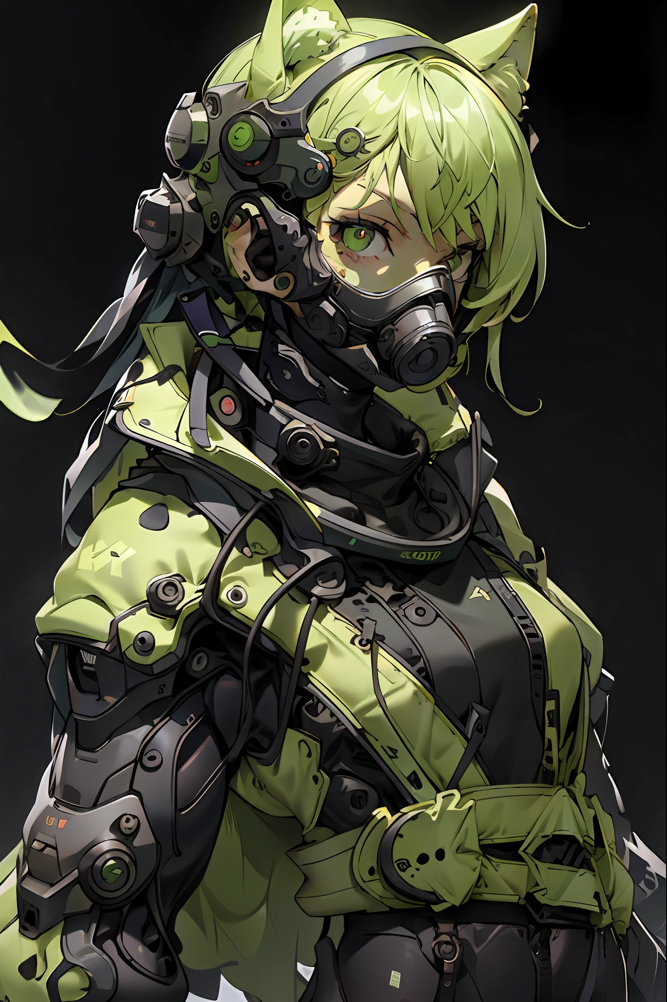 masterspiece,best qulaity,逼真,Heavy mech,Thick shoulders,legsupsexm,Angular armor excess,The head does not have an antenna,German helmet styling,Dark green overall,A small amount of orange-yellow accents,Armed with a rotary machine gun,ruins background,gunfire,Firing position,Huge gunitis