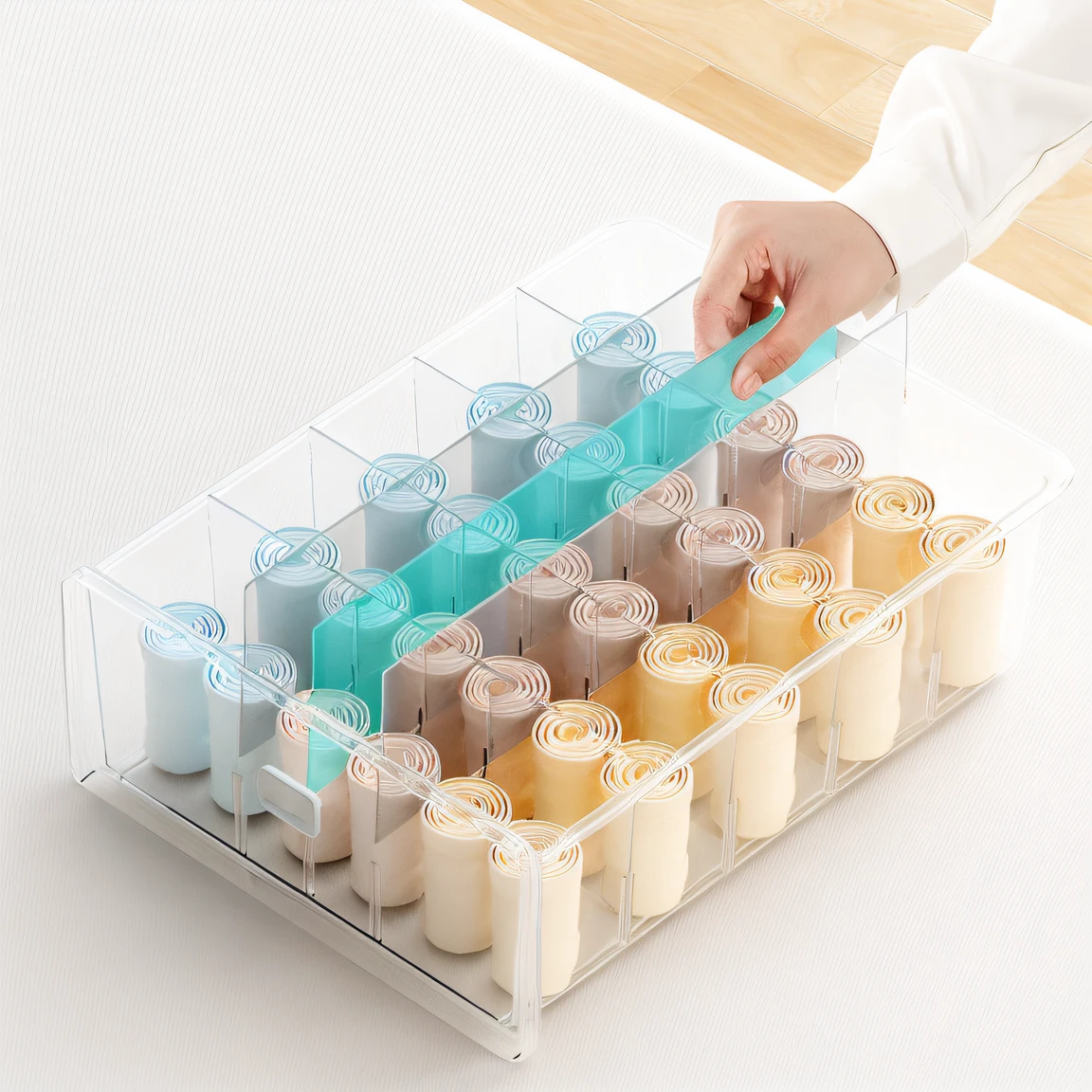 someone is putting a container with a variety of colored candles, 2 colours, F 2. 0, eora, Various colors, rules, pastel colorful mold, 3 colors, 6 colors, wide range of colors, Handsome, 2 colours, 4 colors, F 2.5, colorful mold, sweden, mixing, random, fully colored, nice colors, different colors