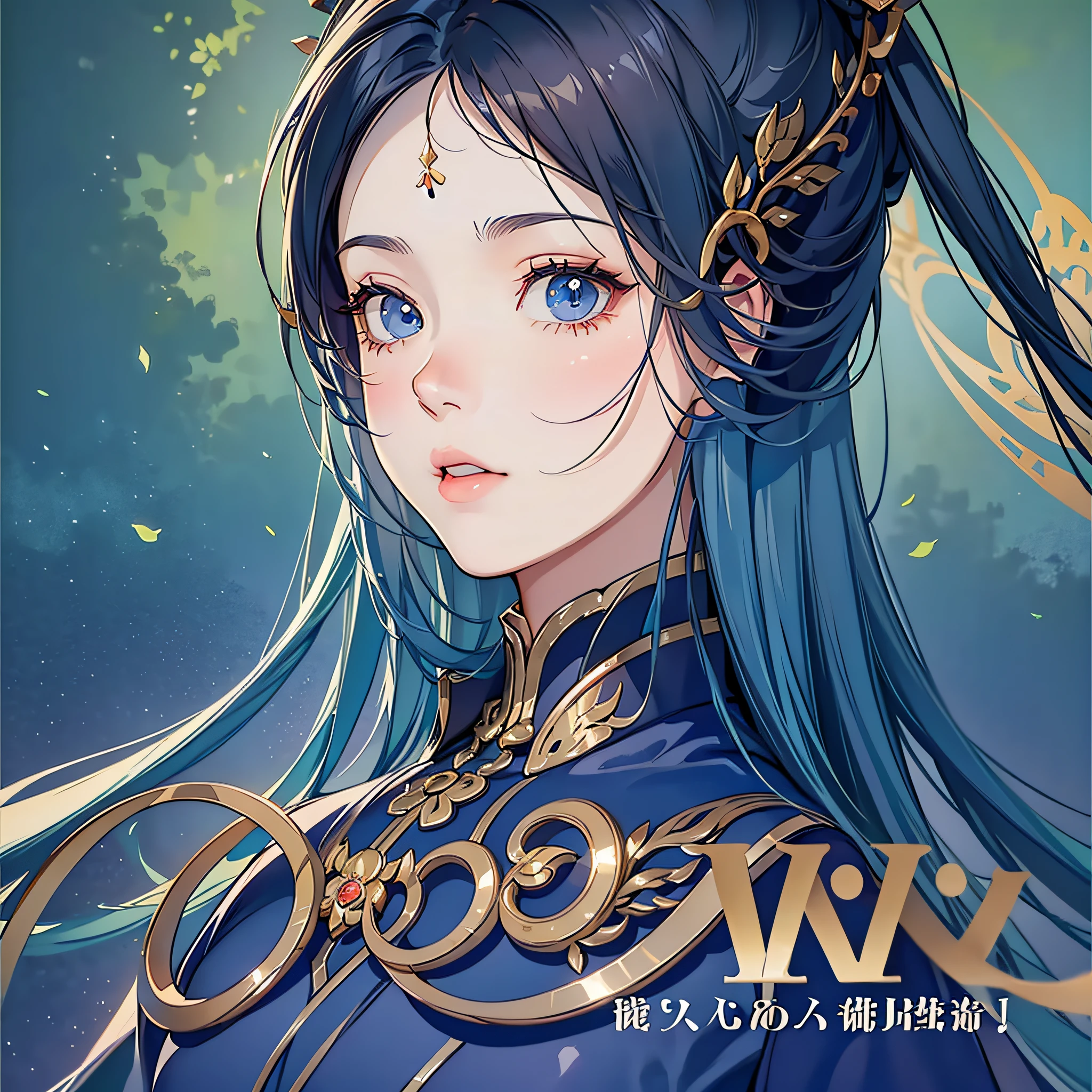 a close up of a woman in a silver and blue dress, chengwei pan on artstation, by Yang J, detailed fantasy art, stunning character art, fanart best artstation, epic exquisite character art, beautiful armor, extremely detailed artgerm, detailed digital anime art, artgerm on artstation pixiv, armor girl