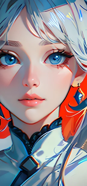Absurd resolution, high-resolution, (The Masterpiece:1.4), ultradetailed, 1girl, from top, cosmos, floating(8k, photo in RAW format, Photorealistic: 1,25), (lip gloss, eyelashes, glossy side, shinny skin, beste Quality, ultra-high-definition, dof, chromatic aberration, Caustic, Special light, Natural shadows, headdresses, идол Kpop), light pink and sky blue style, (real: 1,2), a 1girl, (Orange sky: 1,5), The tall and subtle goddess of beauty, flowing dress, conservative girl, cloud goddess, flowing white fabric,  wearing a flowing dress (Blue sky and white clouds in the background: 1,4), (wind: 1,5),