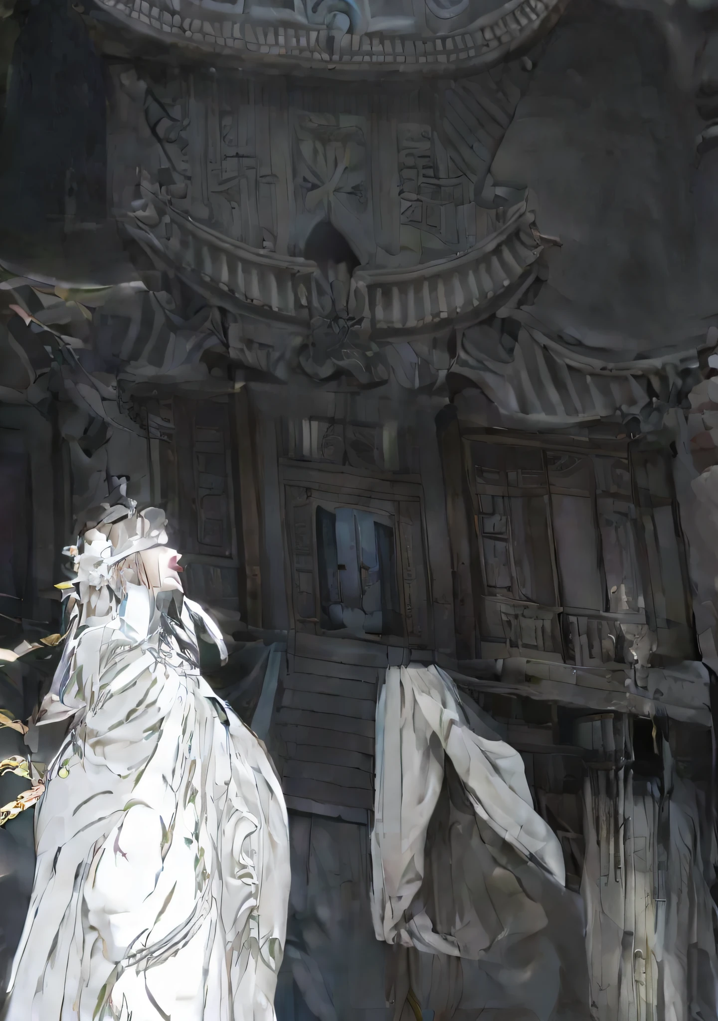 The group saw a majestic building，Book：Hades Temple。Complete hands