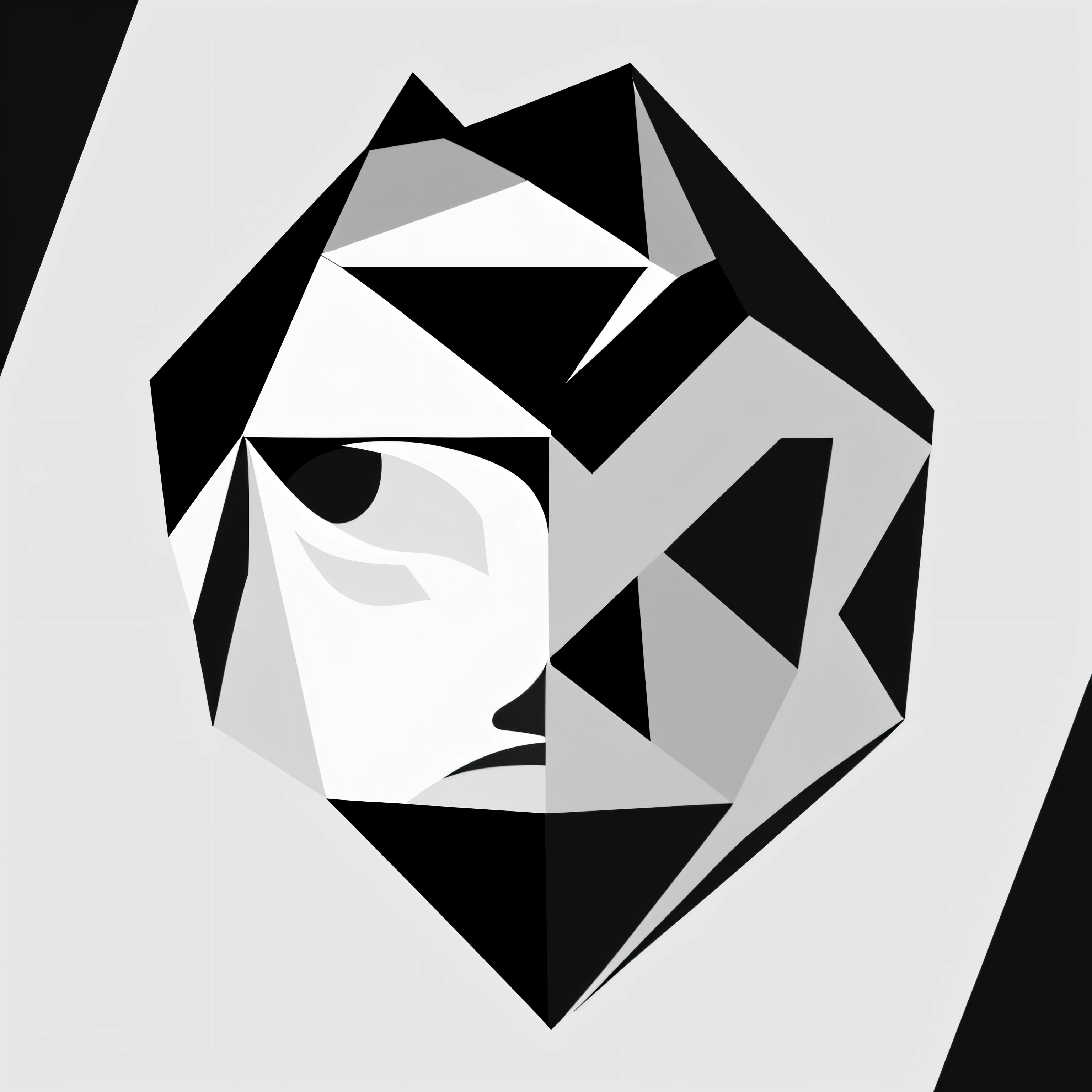 His gaze is fixed on a minimalist image, predominantemente composta por linhas, geometric shapes and patches of black, branco e cinza. Vision is filled with scratches and traces of shapes, creating a sense of incompleteness and imperfection. The geometric figures are simple and angular, with precise right angles that contribute to the minimalist atmosphere of the image. The use of monochromatic tones and the absence of additional colors reinforce the simplicity and lack of excesses in the composition. Em resumo, This minimalist image is an intriguing representation of basic geometric shapes and lines, with a touch of imperfection and rusticity. --auto