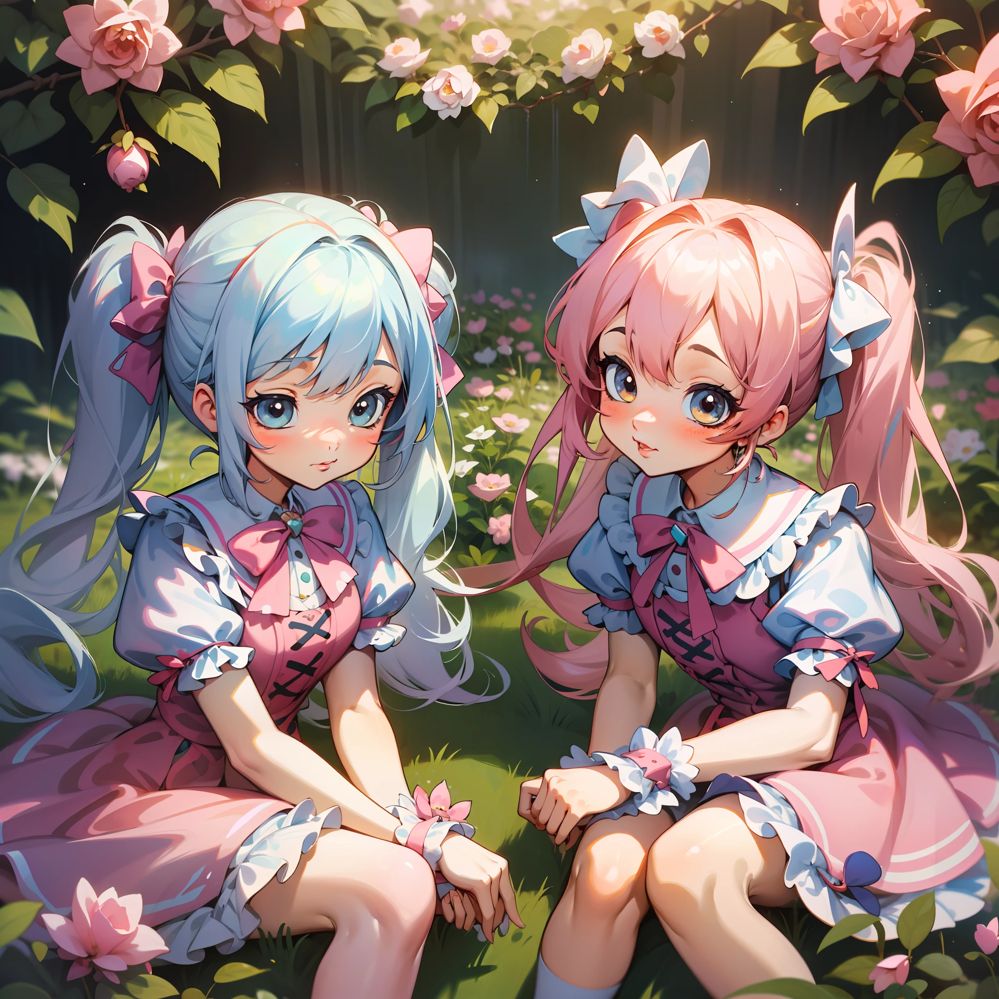 1 pegatina, manual, (sticker, ((1 young girl)), Mesa de trabajo, placa de pintura), acuarela, fondo blanco, Fondo simple, minimum, Lindo, diminuto, pastel color, Estilo vectorial, sin degradado, there are two girls sitting in a suitcase with flowers, Lindo arte digital detallado, Adorable pintura digital, Lindo arte digital, Arte infantil en ArtStation, lindas ilustraciones detalladas, Lindo renderizado 3D, Lindo estilo de arte, Obras de arte al estilo de Guweiz, Hermosa obra de arte digital, 3 d epic illustrations, Arte digital 3D detallado, beautiful digital illustration, PERFECSION EN LA ESCENA, 2 girl, 1 pegatina