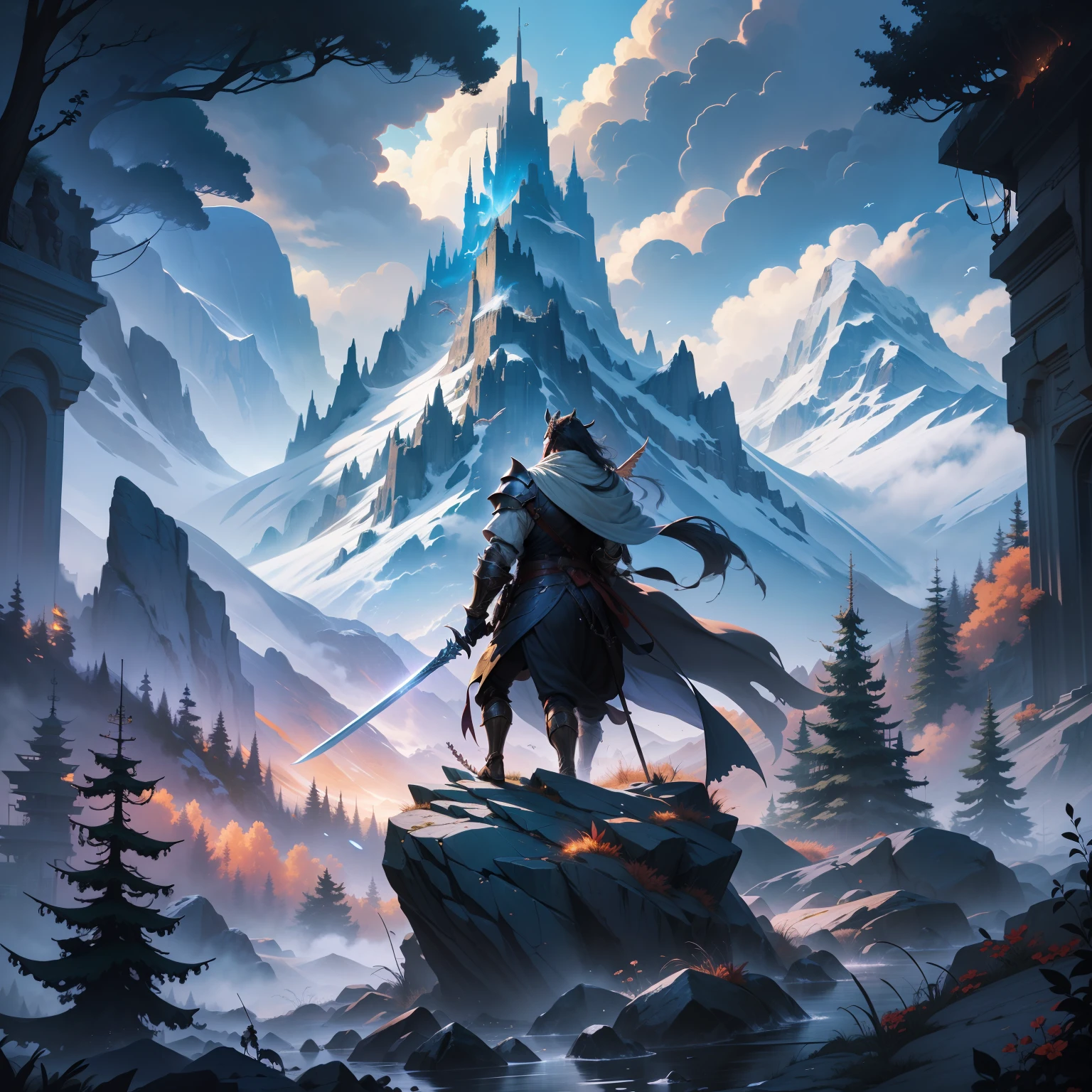 As [you step into the world of fantasy], you find yourself in a [vibrant, mystical realm]. The [golden sun bathes the landscape] in a warm, enchanting glow, casting long shadows across the [lush green fields]. In the distance, [majestic mountains] rise toward the sky, their peaks covered in a layer of glistening snow.

As you explore, you come across a [mighty knight] with [rippling muscles] donning [ornate armor]. Their sword gleams in the sunlight, a testament to their skill and valor. Suddenly, a group of [winged dragons] swoops down from the heavens, their majestic wings creating a breathtaking spectacle.

You notice a [dilemma] etched on the knight's face as they navigate the intricate dance between man and dragon. The dragons, displaying a range of colors and sizes, represent a complex connection between the knight's duty and their personal desires.

With [nimble grace], the knight leaps onto the back of one of the dragons and soars into the sky. As they fly, the wind rushes by, carrying the scent of adventure and the sound of mighty wings beating in harmony. The knight's mind is filled with [conflicting emotions], torn between their loyalty to the kingdom and their growing bond with the dragons.

The scene unfolds beneath a [wide-angle lens], capturing the vastness of the sprawling landscape and the intricate details of the knight's armor. The camera focuses on the tension in the knight's face, revealing the weight of their choices.

As the knight and the dragons journey through the skies, their destinies intertwined, the colors of their surroundings shift, creating a [mesmerizing palette] of vibrant hues. The clouds, painted with pastel shades, seem to dance to the rhythm of the dragons' wings.

In this moment, the knight finds themselves caught in a world where duty, friendship, and a sense of adventure collide. Every beat of their heart echoes with the thrill of the unknown, opening doors to endless possibilities and sealing their fate in a realm of legend