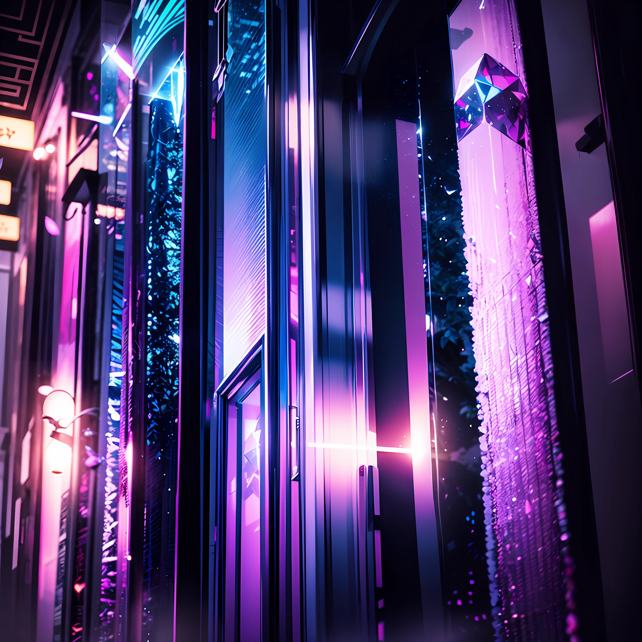 ((Crystal style+colorfully) AND No person), gradients, Glass Texture,Foggy,hikari,  Pale shades --auto