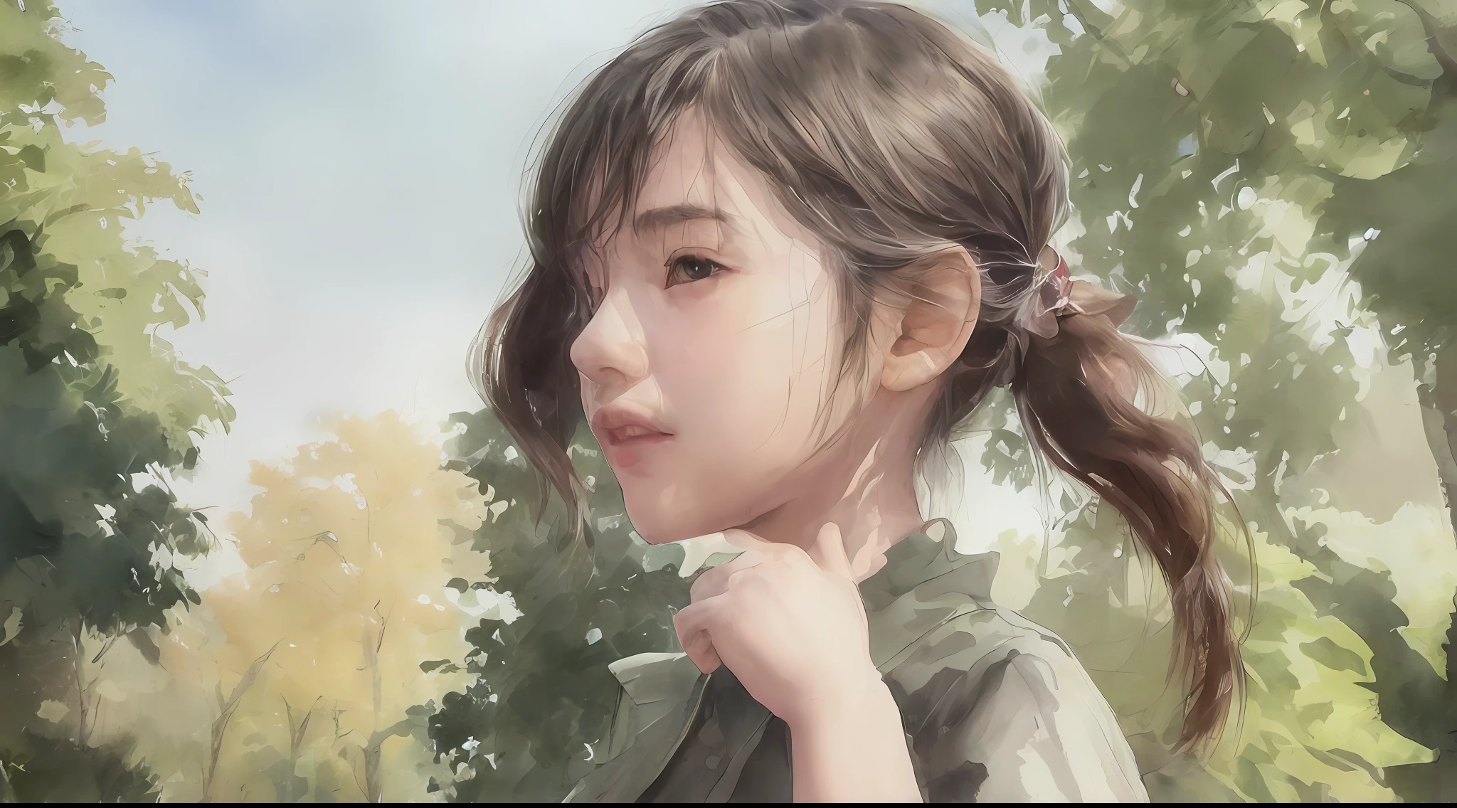 (masterspiece、Realstic:1.4)、(Very complex:1.2)、portlate、(upper-body:1.2)、(from front view:1.3)、A girl about 19 years old、In a simple recruit suit、extra very long hair、chests、bare shoulder、looking at the viewers、Head tilt、1girls、独奏、ultra-highres、8K UHD、film grains、flawless anatomy、Exquisitely detailed skin、Delicate、.RAW、highly resolution