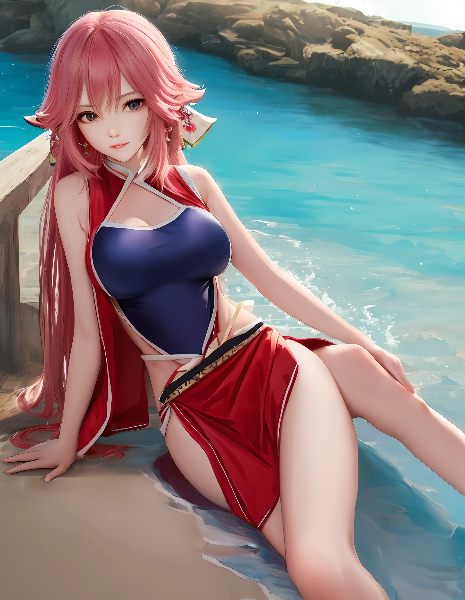 Swimsuit Yae Miko HD