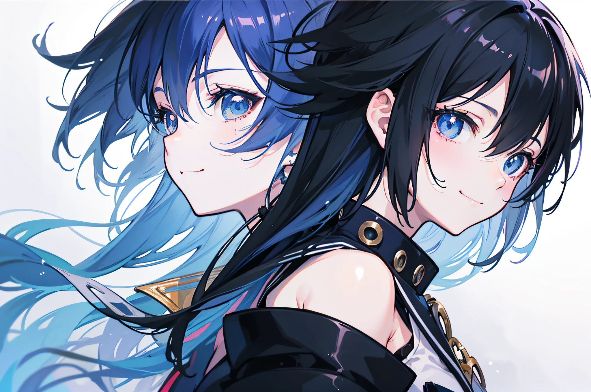 Enjoy your meal、smile on face、delightful、an anime girl, Anime Boy, Makoto Shinkai. a digital rendering, profile of anime girl, makoto shinkai art style, Makoto Shinkai and Artgerm, anime girl portrait profile, Makoto Shinkai, high detailed official artwork, Makoto Shinkai