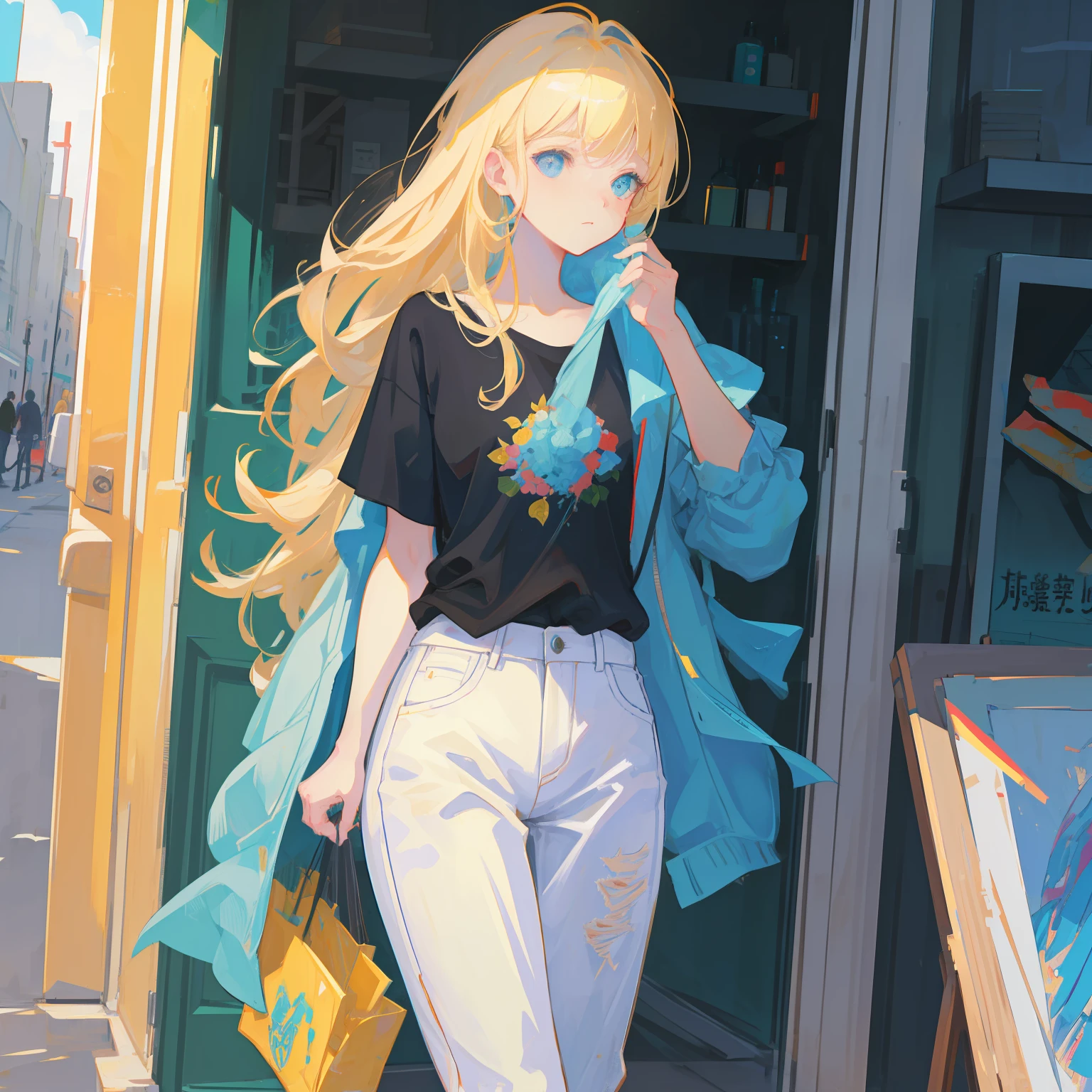 Super score
Best quality,杰作,high resolusion,a close up of a painting of a woman with long blonde hair, style of james jean, author:James Jean, author:James Jean, in style james jean, author:Kentaro Miura, james jean art, james jean marc, james jean soft light 4k, james jean soft light 4 k, a beautiful artwork illustration, James Jean!, james jean and wlop