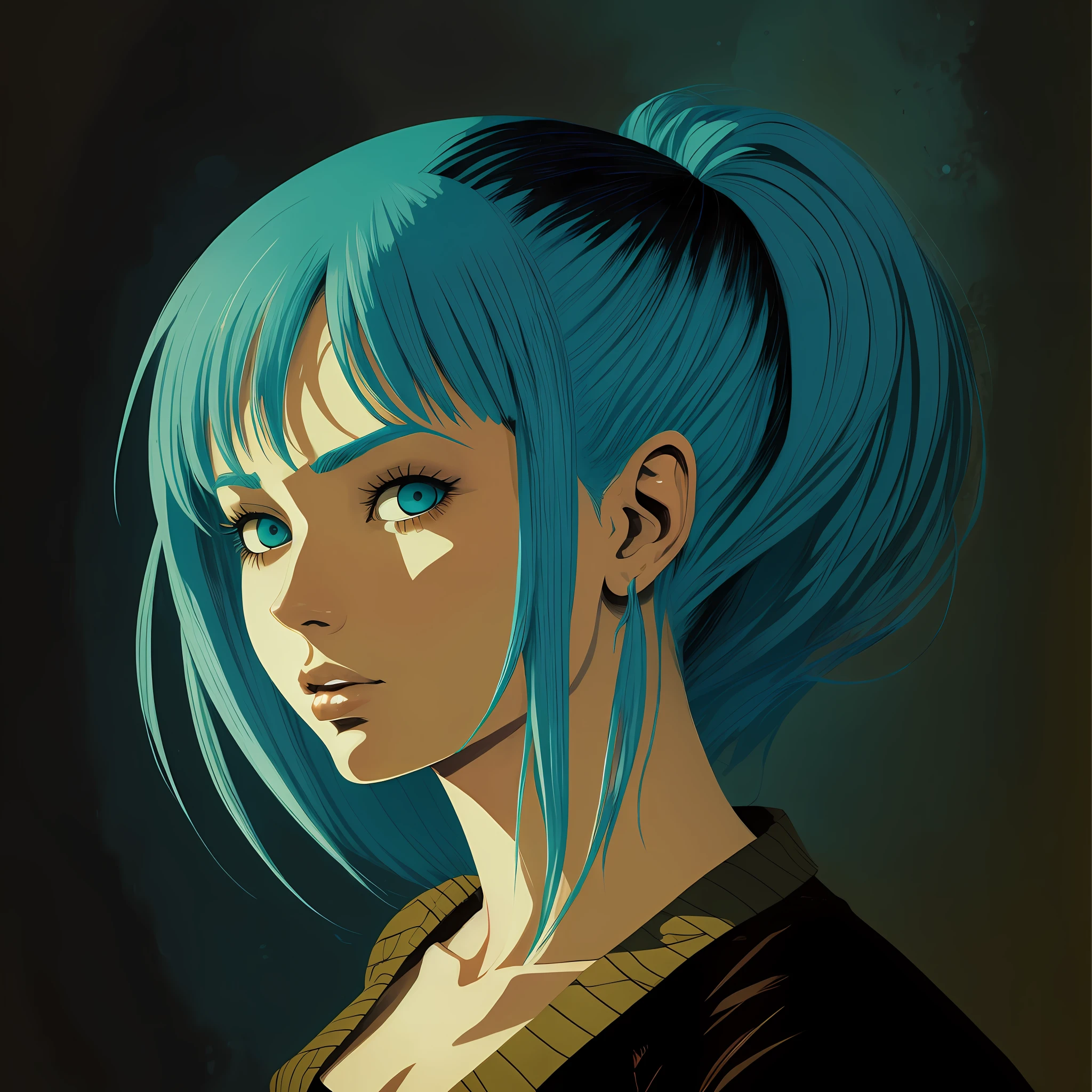 Bulma no estilo de Dave McKean
