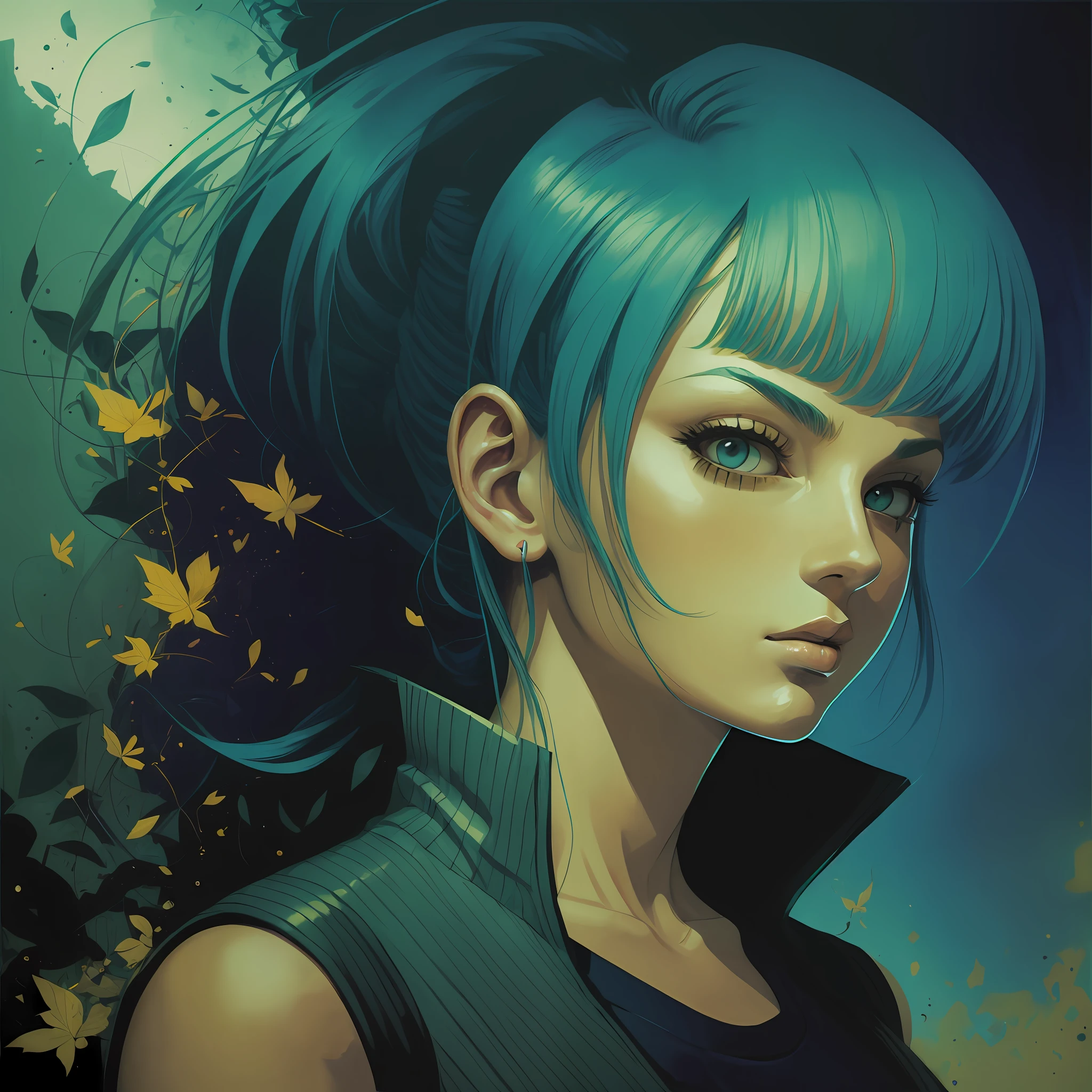 Bulma no estilo de Dave McKean