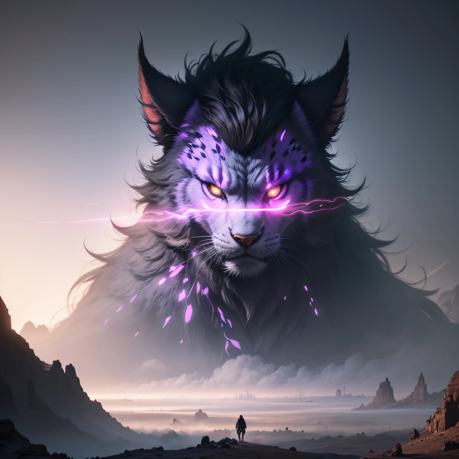 Mohe,canyon,Blizzard,Giant purple-pink monster,Smoke rises,cinematic light,The perspective is exaggerated,Magic Cave,Thick fog background,(Giant purple-pink monster)Delicate semi-realistic,light tracing,high-definition,Detail portrayal,The texture is delicate,Complex Details,high-contrast,Panorama composition,Perfect light and shadow,unrealengine,CG rendering,ultra-highresolution,8K HD,(((master-piece))),(((best qulity))(hyper detailed)(Detailed lighting)((inoccent face))(master-piece)(best qulity)(hyper detailed)(Detailed light) --auto