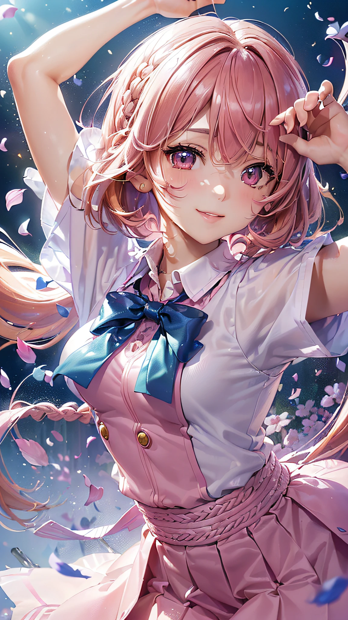 sailor pinky, most beautiful and enchanting girl, (ulzzang), (CG extremadamente detallado, unidad, Fondo de pantalla de 8k: 1.1), Fantasma iridiscente, sombrado perfecto