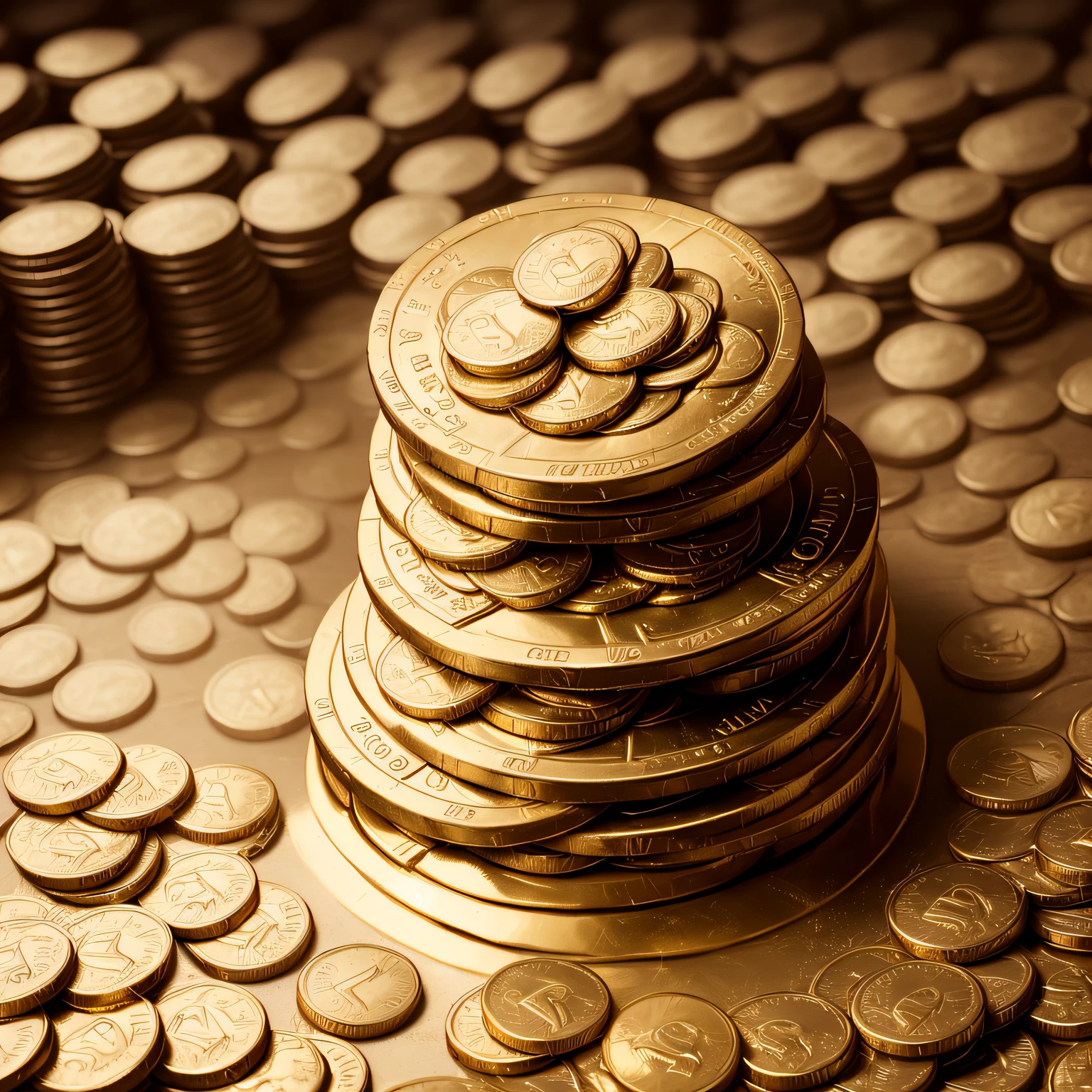 Piles of coins, (Masterpiece, Top Quality, Official Art, Beauty and Aesthetics:1.2), Game icon, Masterpiece, HD transparent background, blender loop, volumetric light, no man, objectification, fantasy, negative tips, best quality, --auto