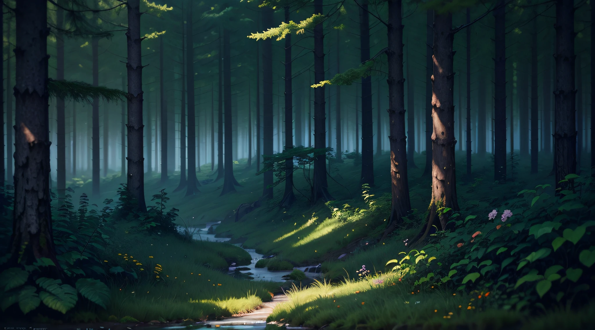Green, forest