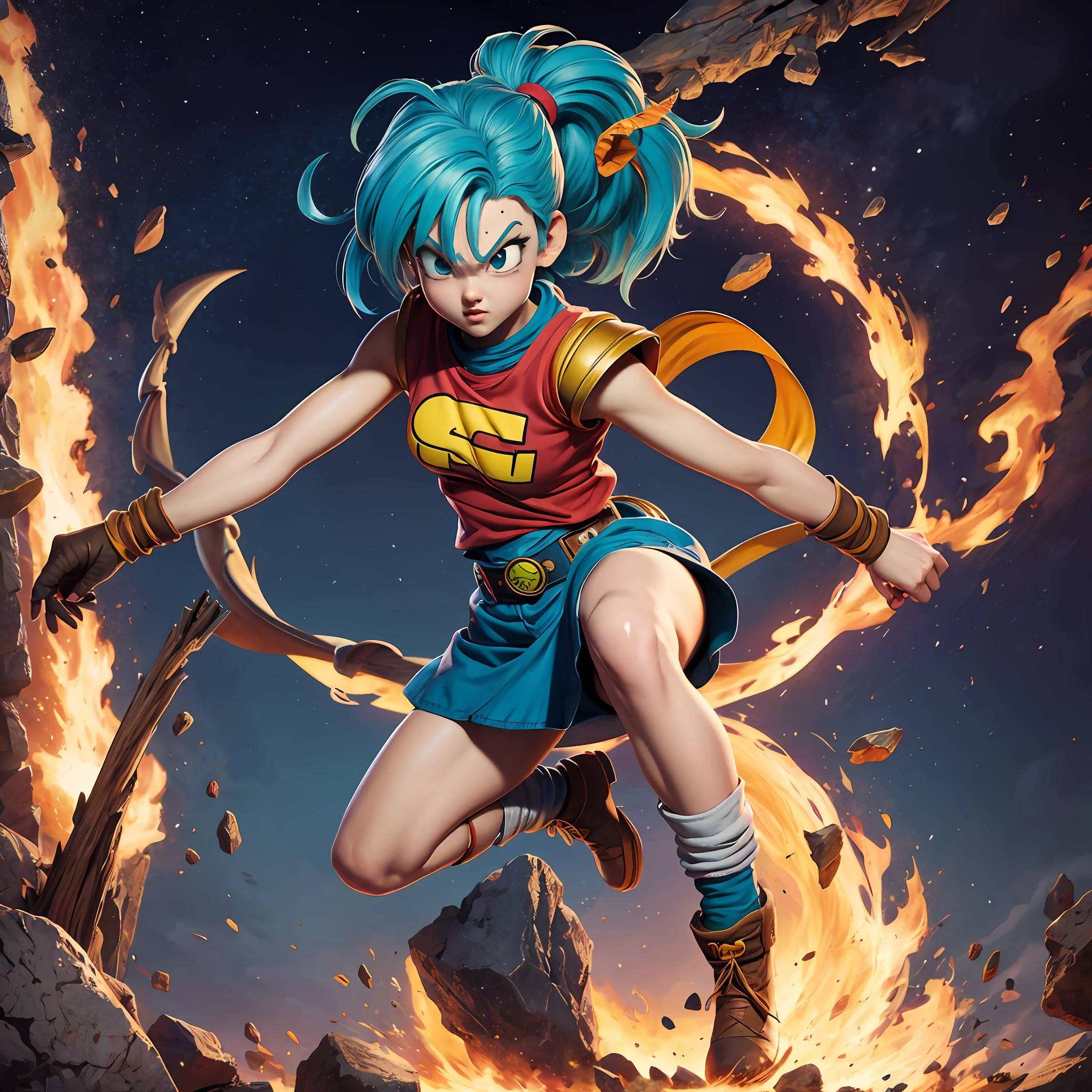 1 Bulma no estilo das artes de Akira Toriyama, Dragon Ball, obra prima
