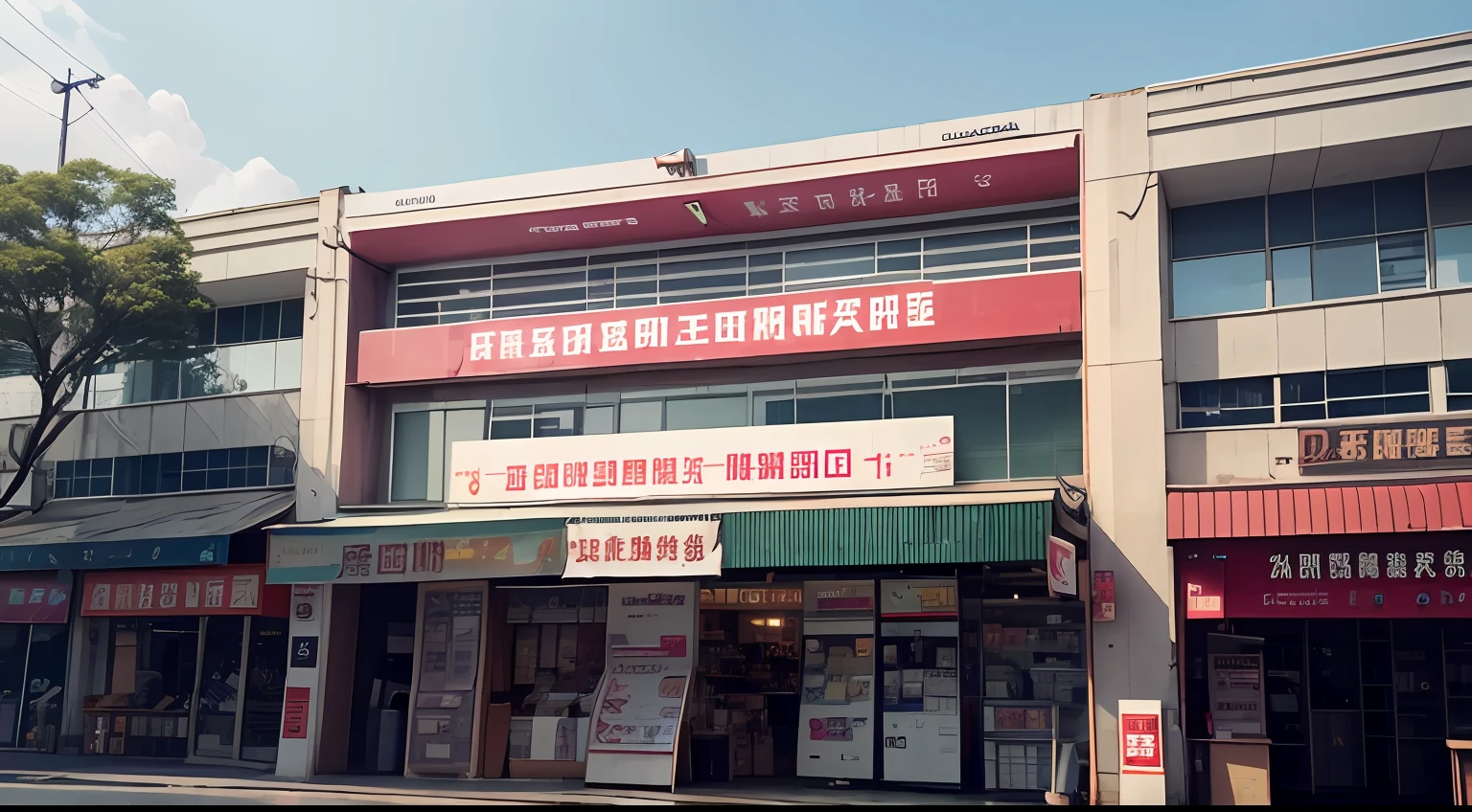 Guangzhou,Large advertising signage on the roof,Big print on the roof,Glow-quality words, --auto