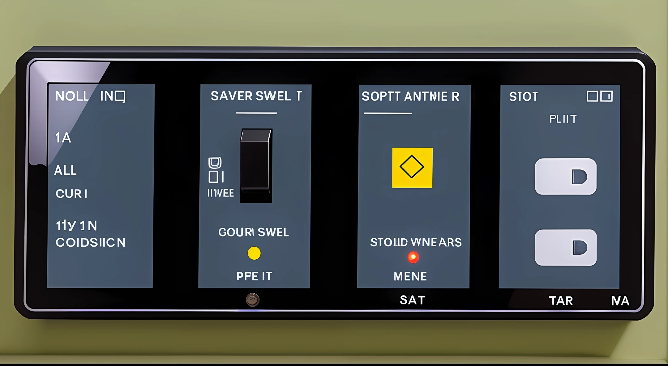 Smart switch panel,Three keys