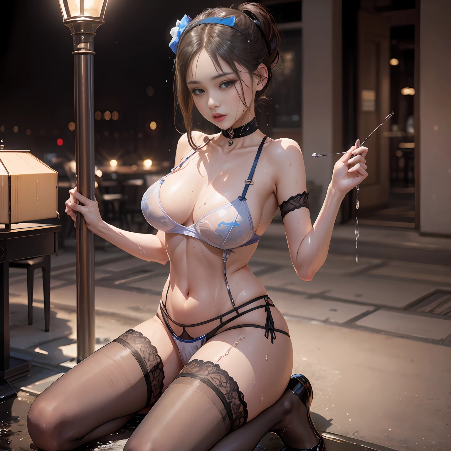 4K,highlight,Digital picture quality,Public places,Tight stockings,transparent wet underwear,Seducting