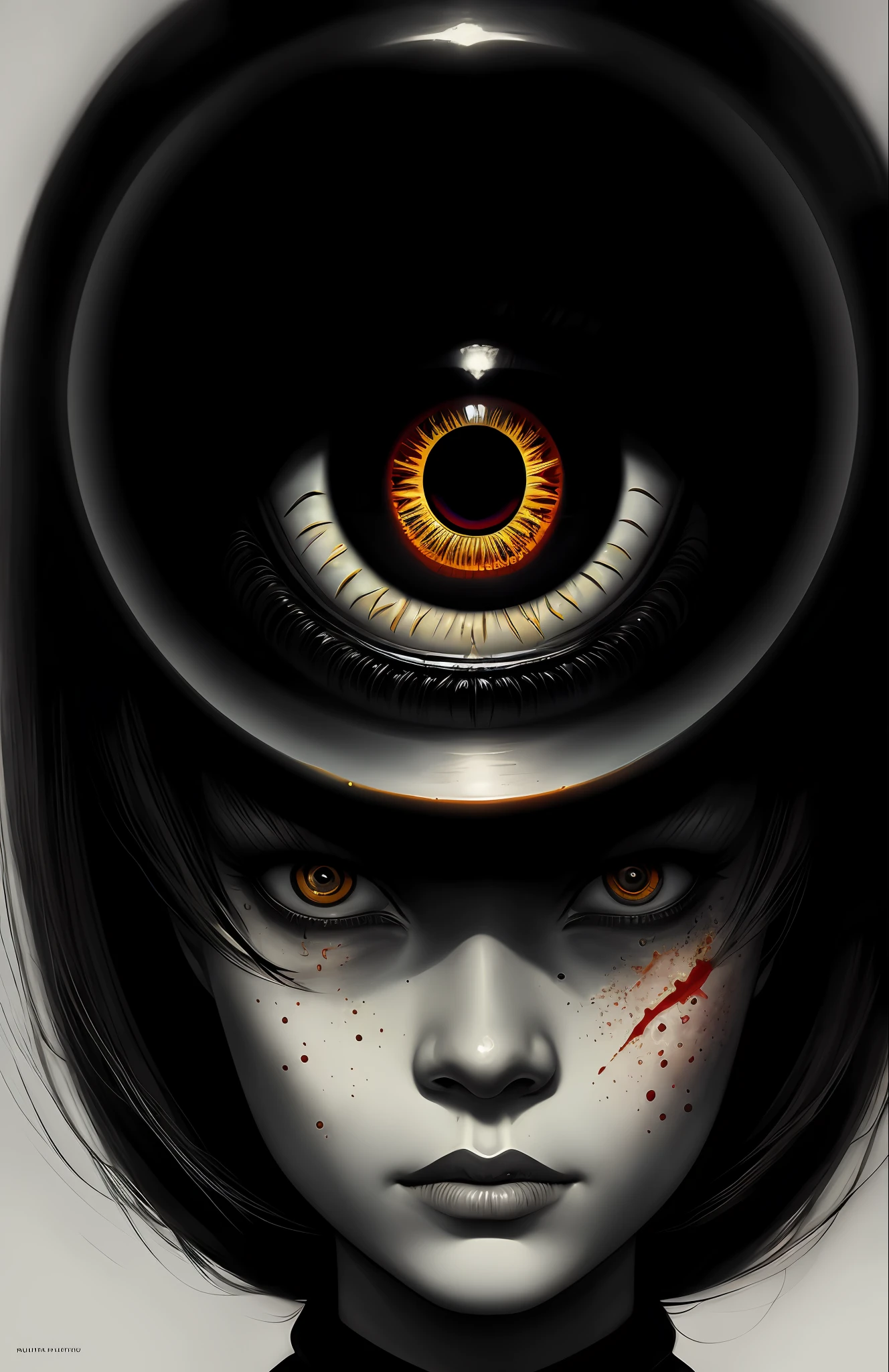 dreamlikeart the all seeing eye by H.R. Giger, Junji Ito, Greg Rutkowski, WLOP
detailed paint of wednesday addams, highly detailed paiting by Ray Donley, 8k, royal paiting, dynamic lighting, colorfull lighting,, 8k, 4k, (highres:1.1), best quality;