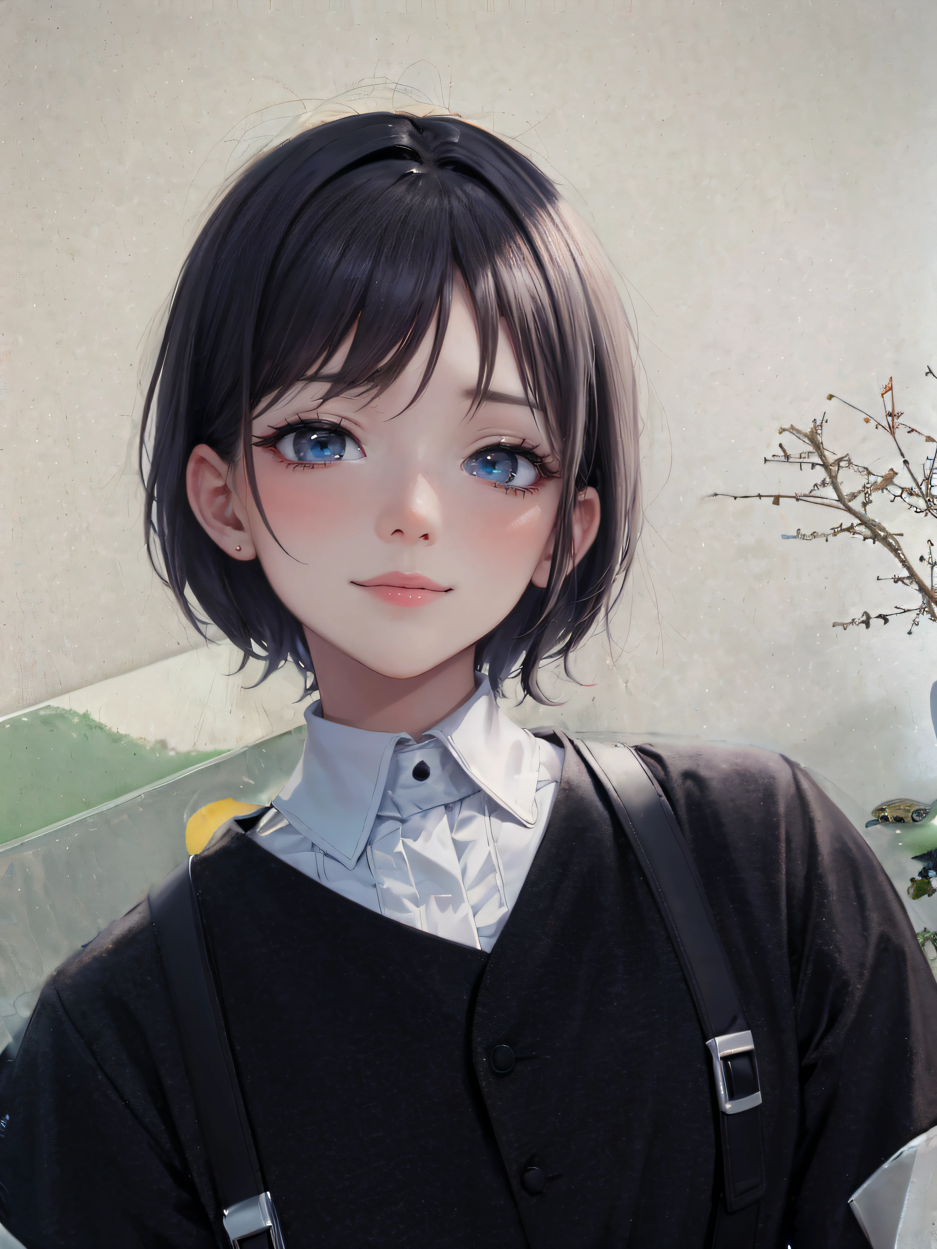 high-definition，Super detailed face，Absolutely beautiful，（Manifested face，Detailed eyes，Expressive eyes，eye liner，Glossy lips，Blushlush，Shy smile），ExquisiteDetail，high resolusion，Ultra HD details，
