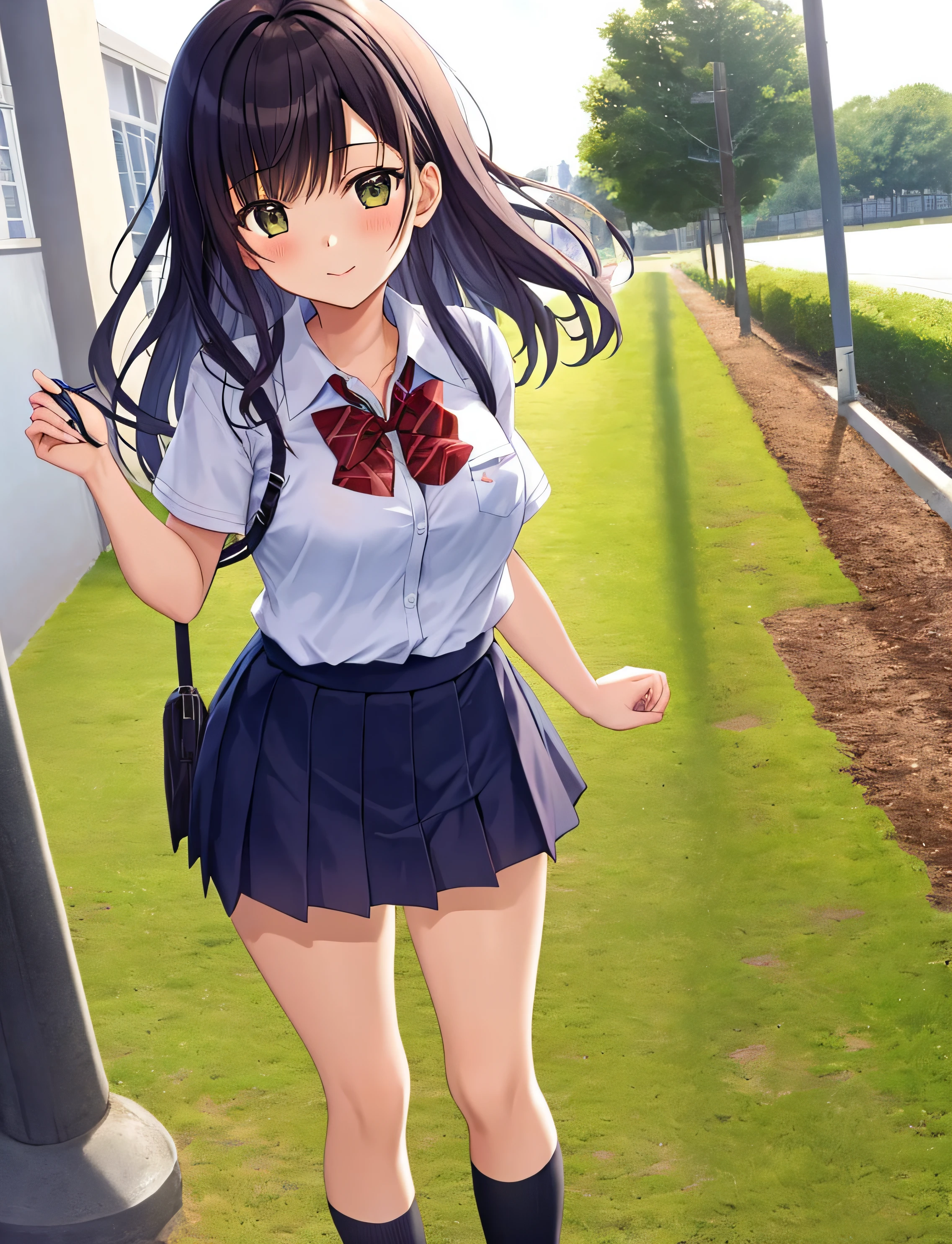 masterpiece, 1girl, Mahiru Shiina, school uniform