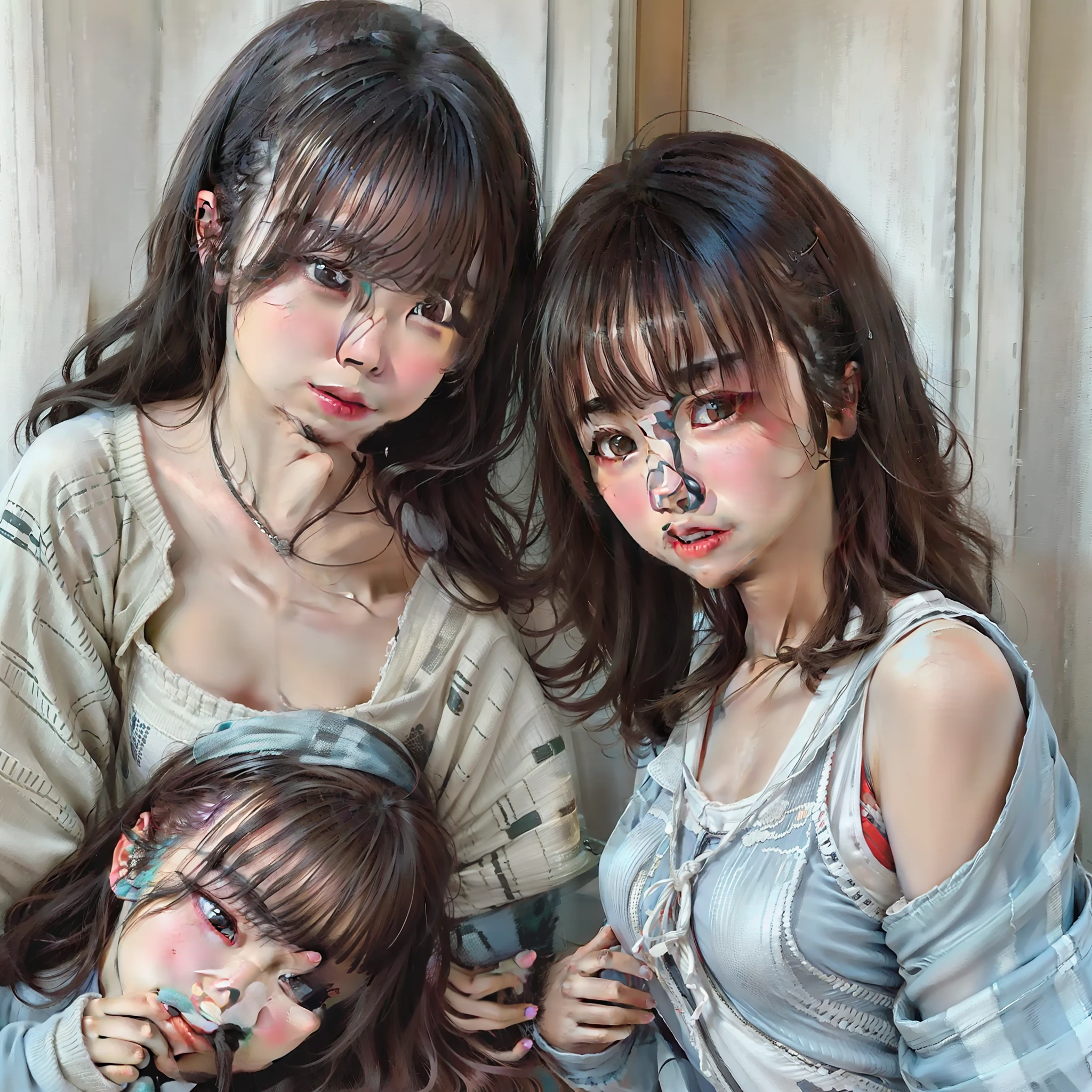 twinsies、underware、Constriction、chests、Cheek rubbing