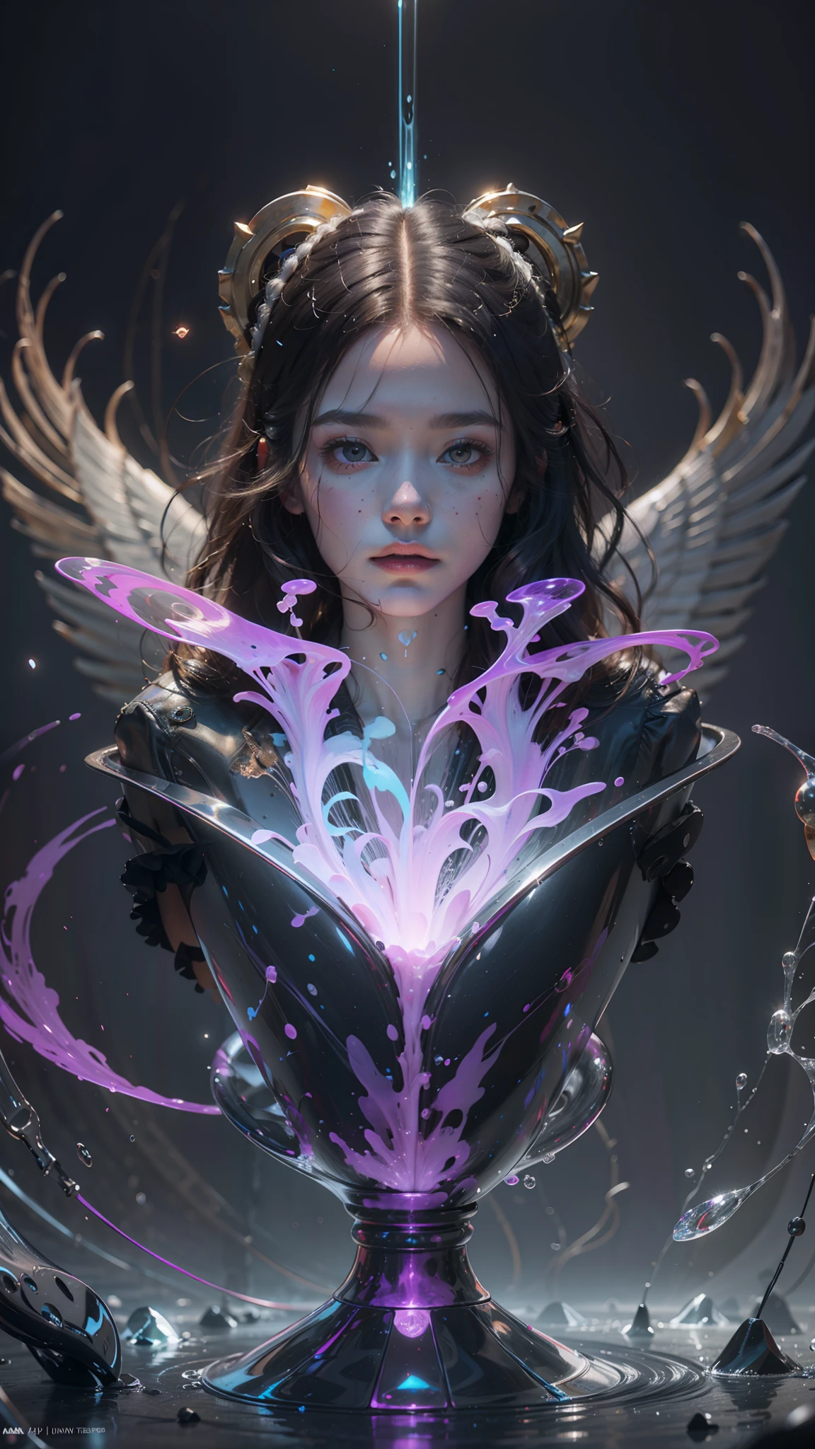 (Digital artwork:1.3)(a sketch:1.1)Octane renders a mysterious dense forest,enchanter,(Staff),Colored Philosopher's Stone,((The beauty stands in a complex aura of magic)),(There are super complex runes in the aura),Shoot at 8K resolution,Gasoline liquid,muted colors,A Splash Art,Blue and purple magic universe,Lithography in intricate details,(Light particles:1.2),(game concept:1.3),(depthoffield:1.3),Global illumination,well detailed,Trends on ArtStation