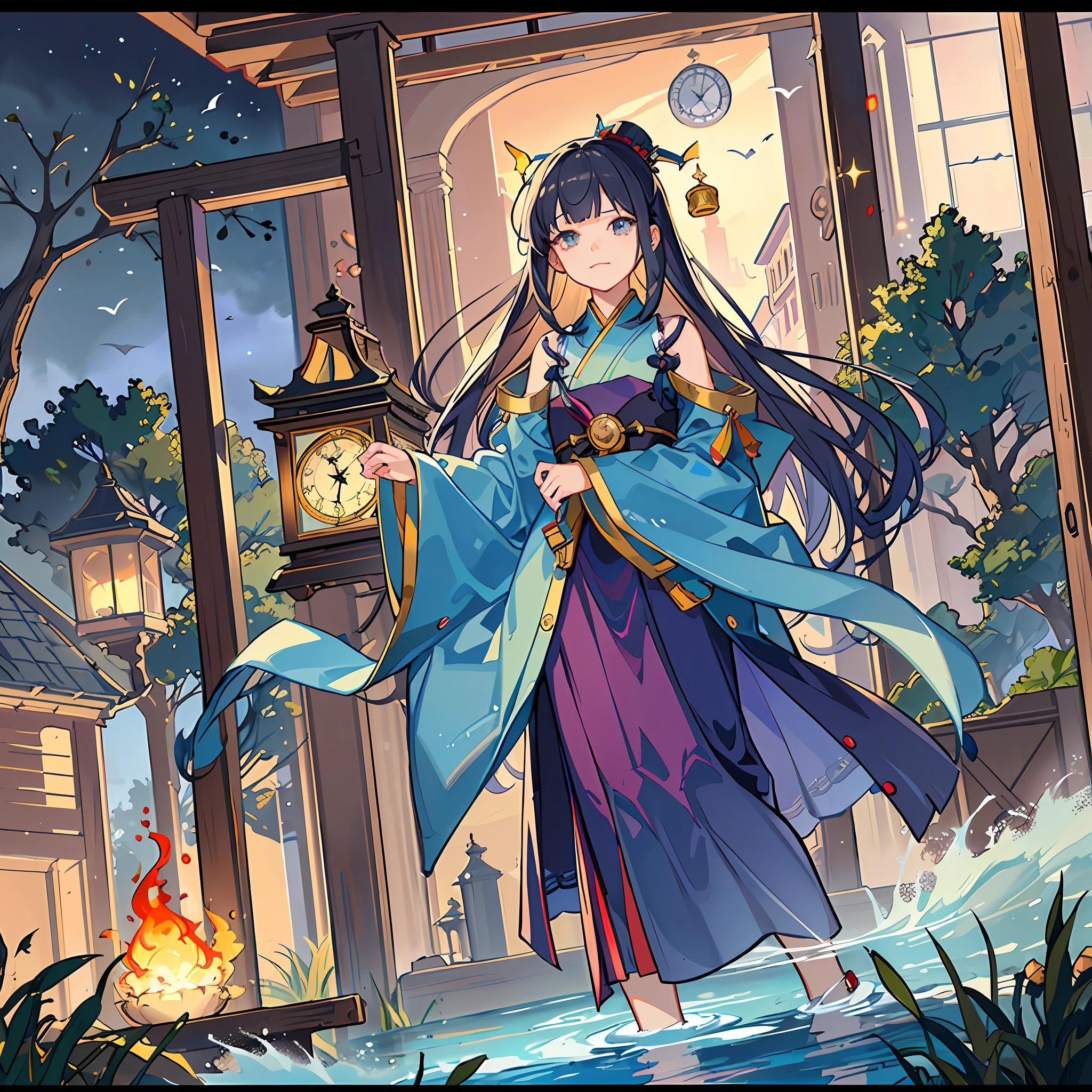 best quality, masterpiece, extremely detailed, detailed background, anime, 1girl, young girl, short girl, sci-fi, indoors, night, artificial ecosystem, utopia, landscape, scenery, panorama, science fiction, solo focus, close up, depth of field, bokeh, atmospheric lighting, megastructure, glass dome, bio-dome