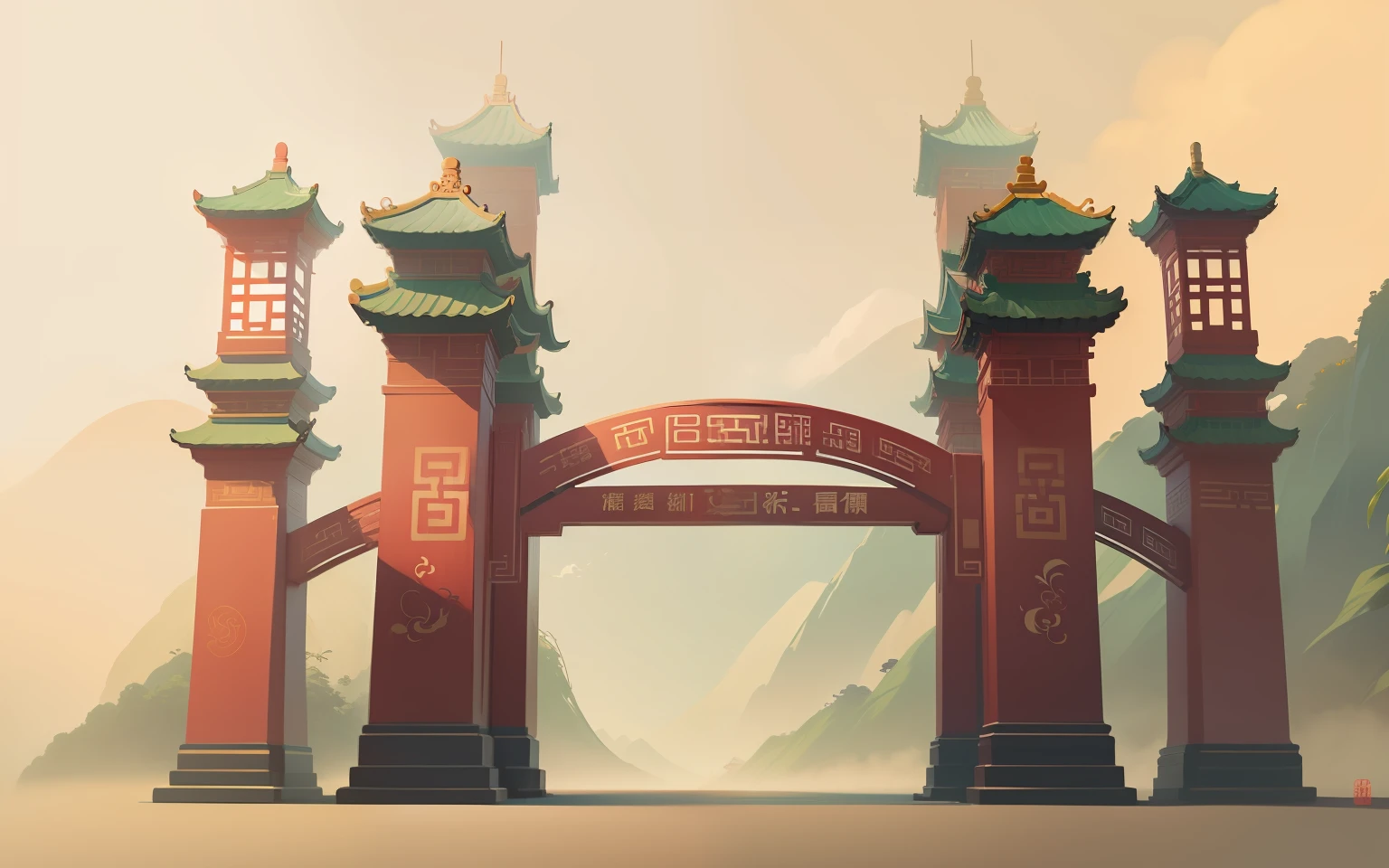 Guochao illustration，Rich Chinese style，Color strictly according to the line drawing --auto