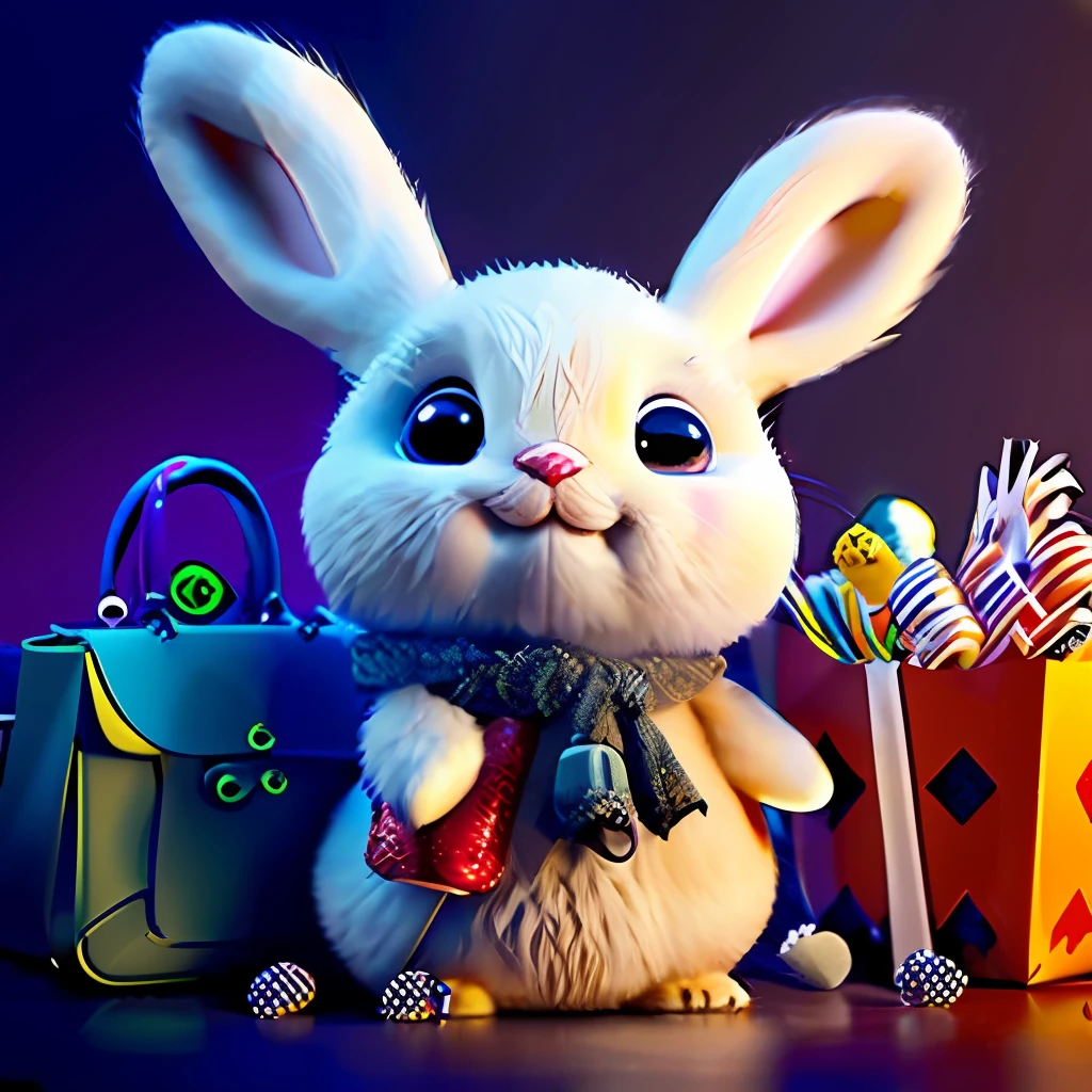 blockbuster，the movie，Milk candy advertising，A rabbit，Very happy，flight