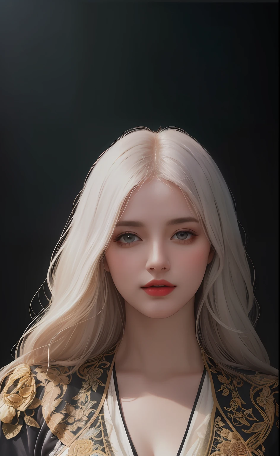 (in the dark:1.6), hyperrealist portrait of female by david hockney and alphonse mucha,fantasy art, po realistic, dynamic lighting, artstation, poster, volumetric lighting, very detailed faces, 4 k, award winning,, 1girl, in the dark, deep shadow, low key,cowboy s,(official clothing:1.4) ,long hair,white hair, masterpiece, (detailed face), (detailed clothes), (woman), f/1.4, ISO 200, 1/160s, 4K, unedited, symmetrical balance, in-frame hyperrealistic, full body, detailed clothing, highly detailed, cinematic lighting, stunningly beautiful, intricate, sharp focus, f/1. 8, 85mm, (centered image composition), (professionally color graded), ((bright soft diffused light)), volumetric fog, trending on instagram, trending on tumblr, HDR 4K, 8K