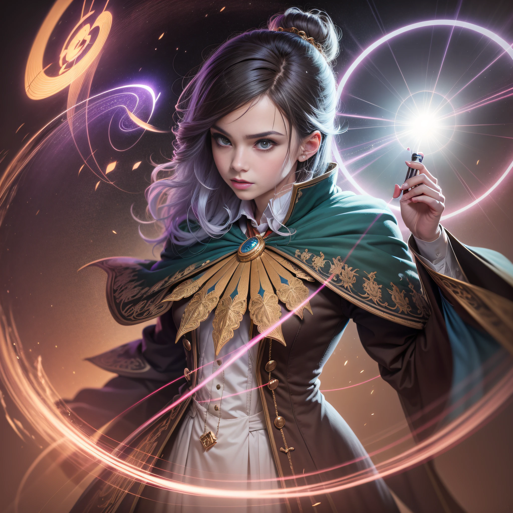 Magic wand in hand